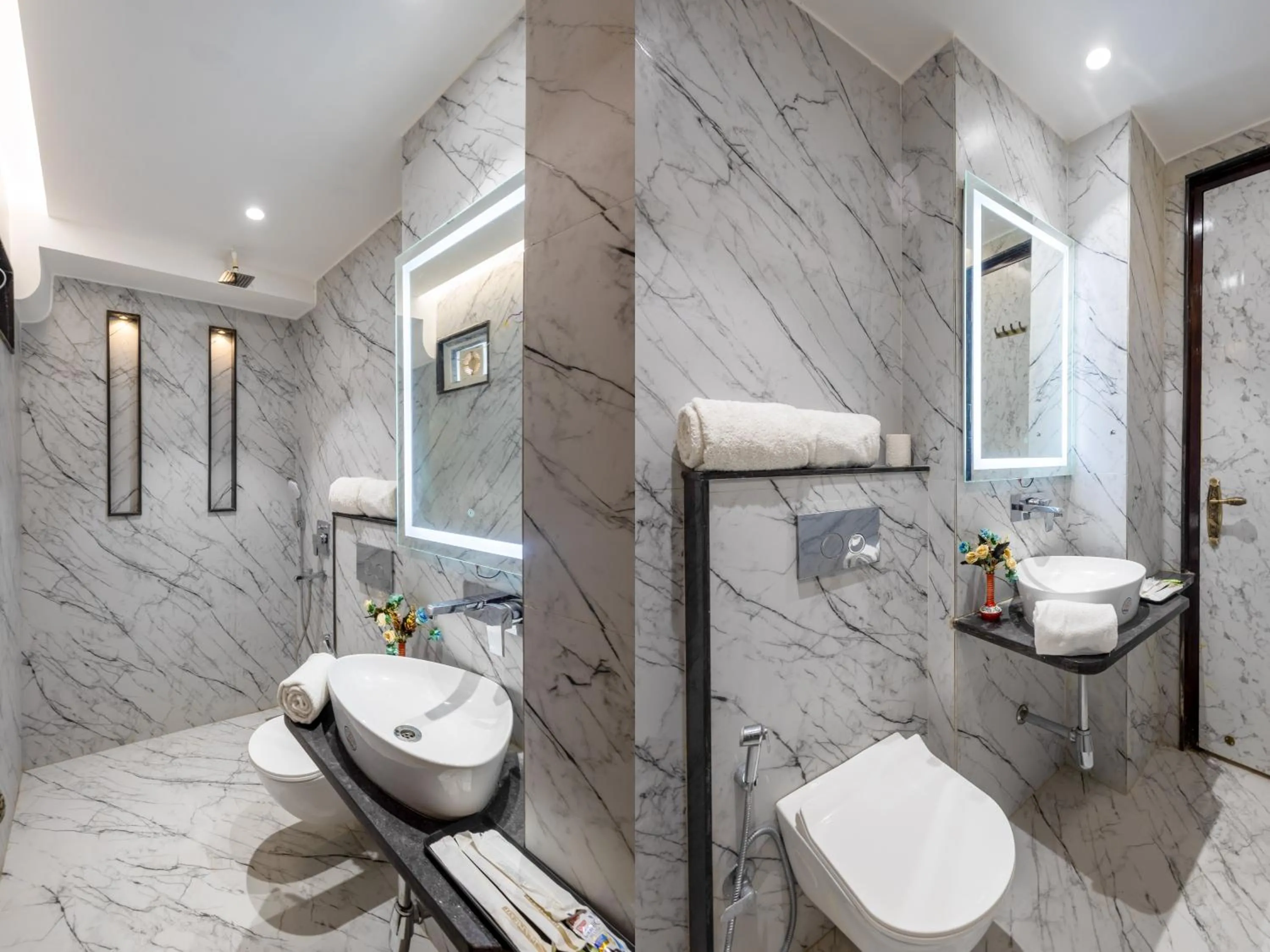 Bathroom in Hotel Vanson Villa, City Centre - With Free Airport & Train Station Pickup