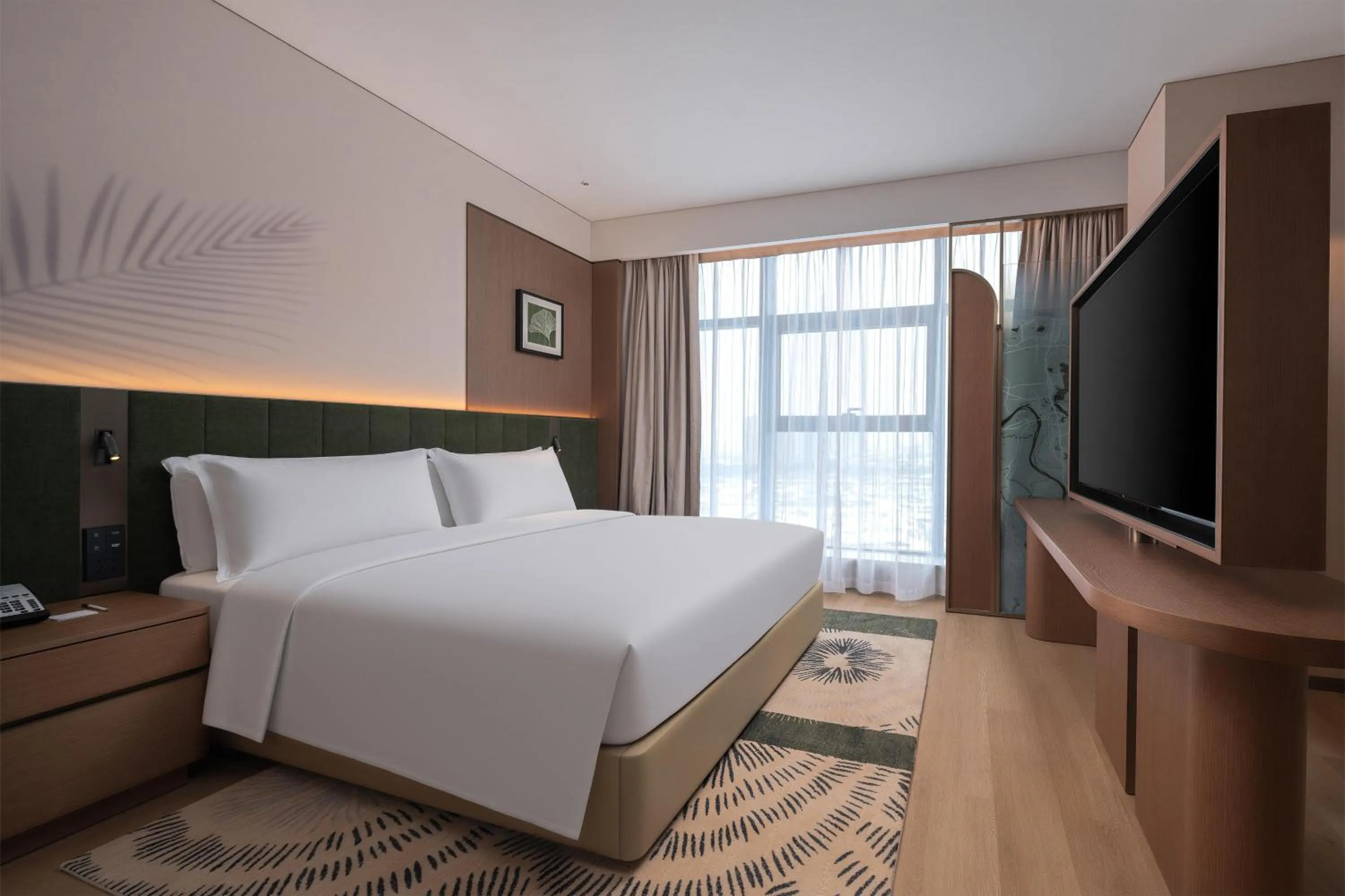 Bed in Hilton Garden Inn Jingzhou Shashi