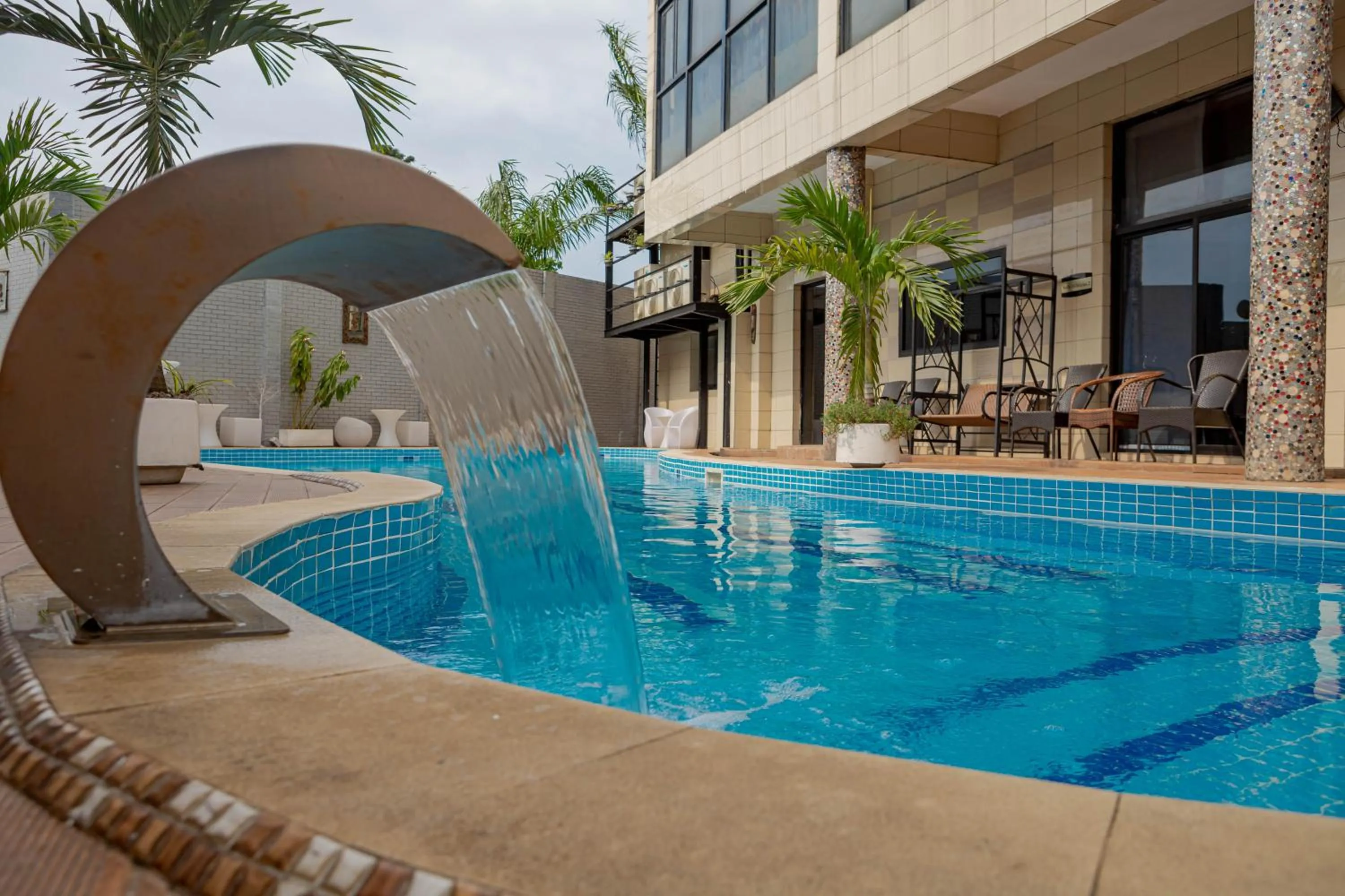 Swimming pool in Hotel Hibiscus Louis