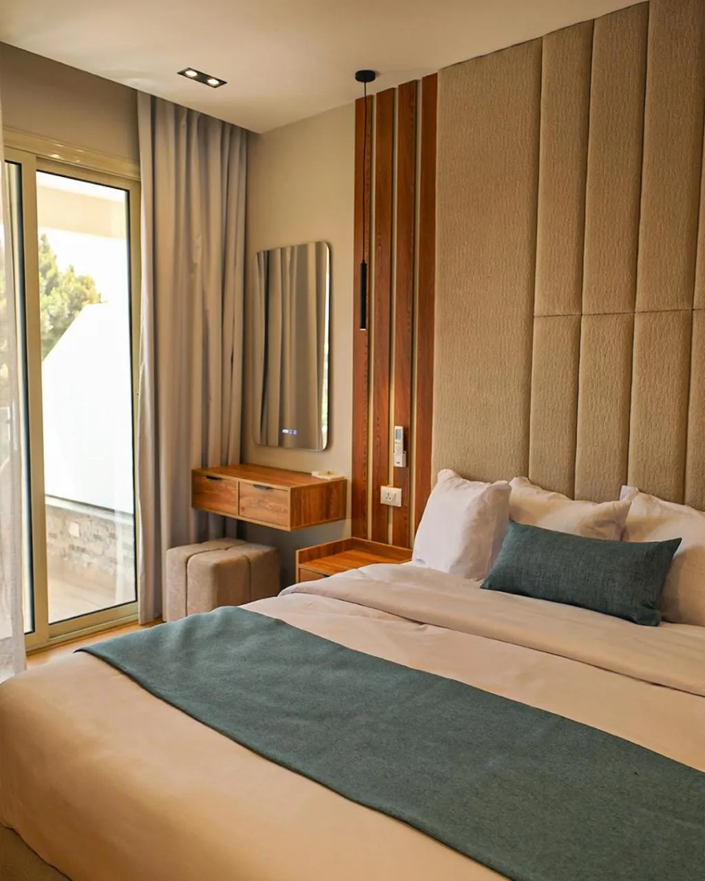 Bed in Palacio Pyramids Hotel