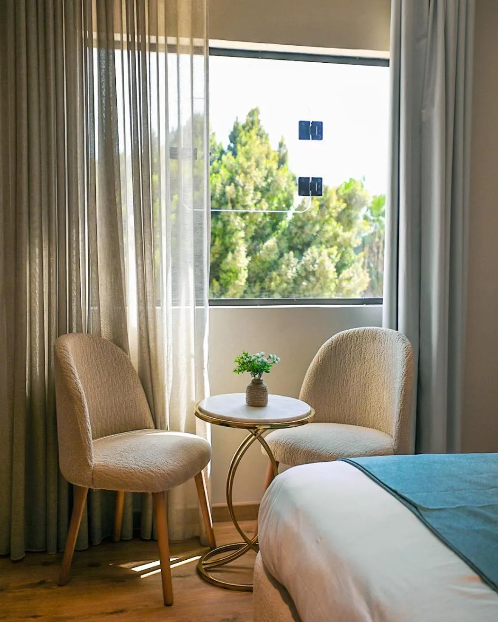 Bed in Palacio Pyramids Hotel