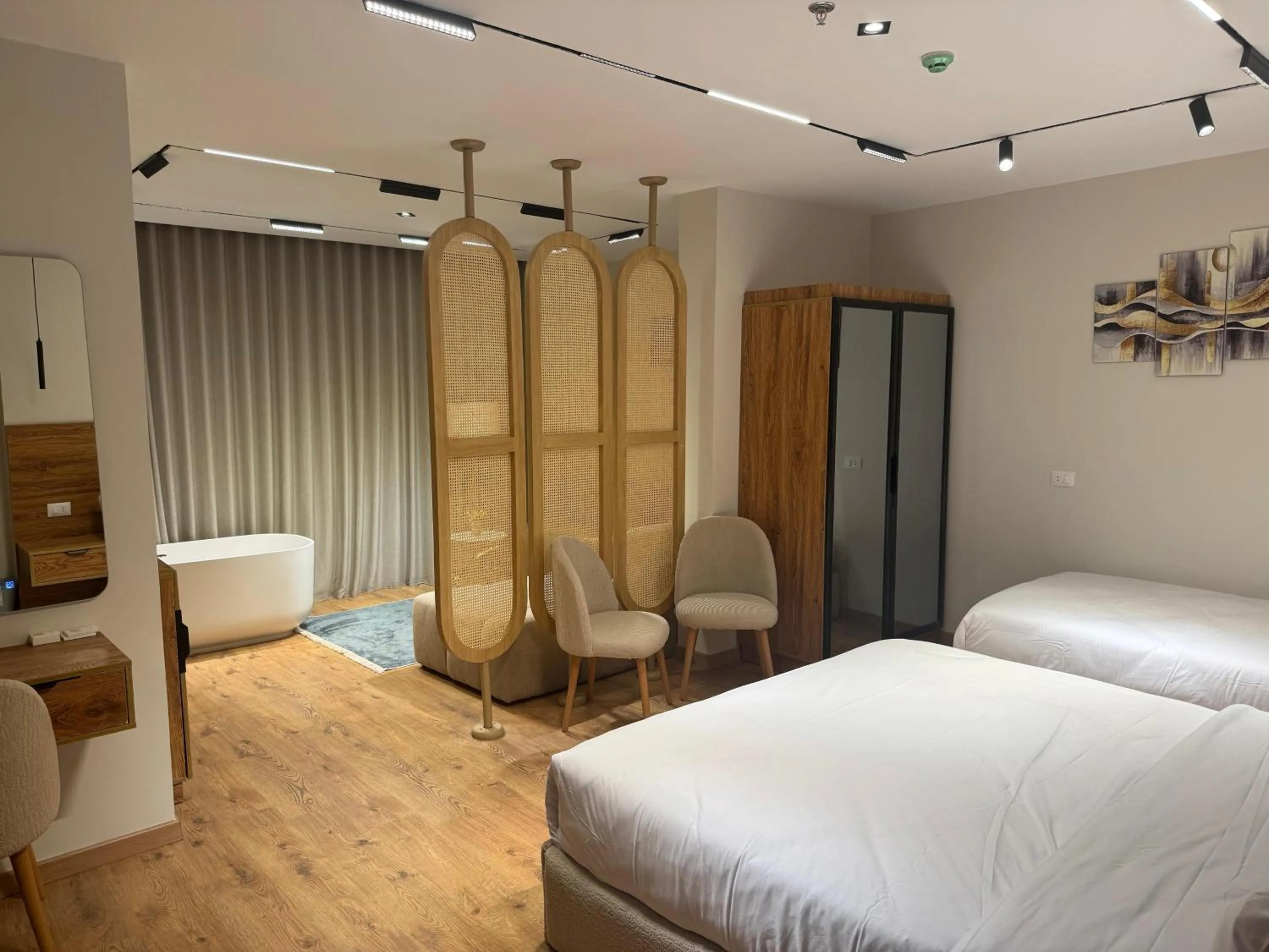 Bed in Palacio Pyramids Hotel