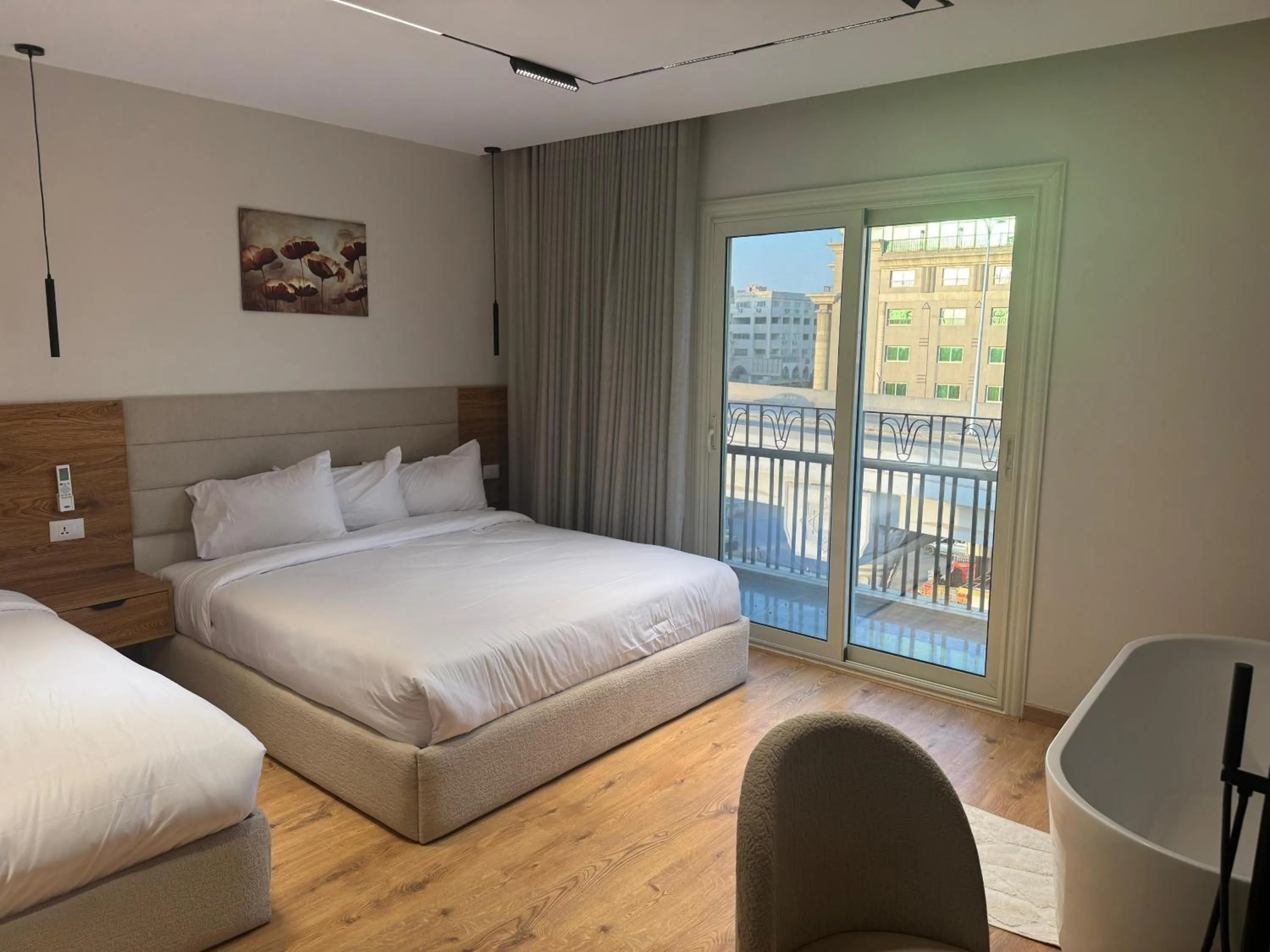 Bed in Palacio Pyramids Hotel