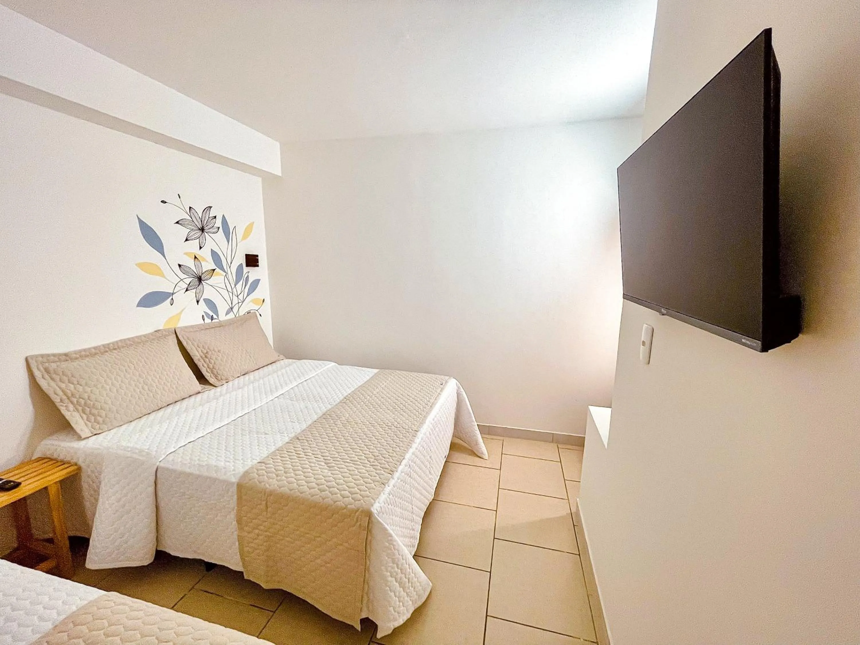 Bed in Pousada Solana