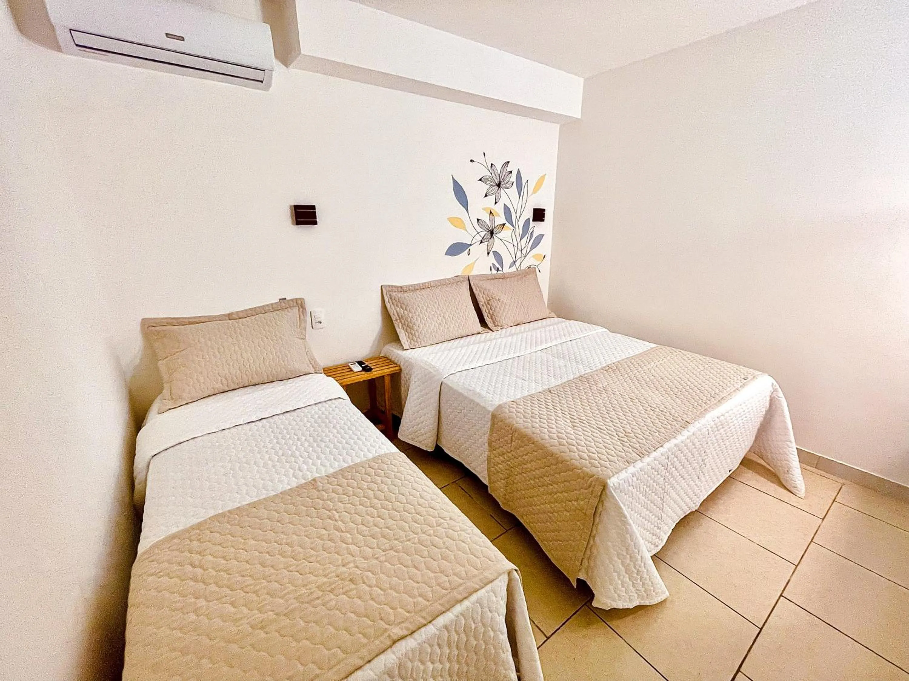 Bed in Pousada Solana