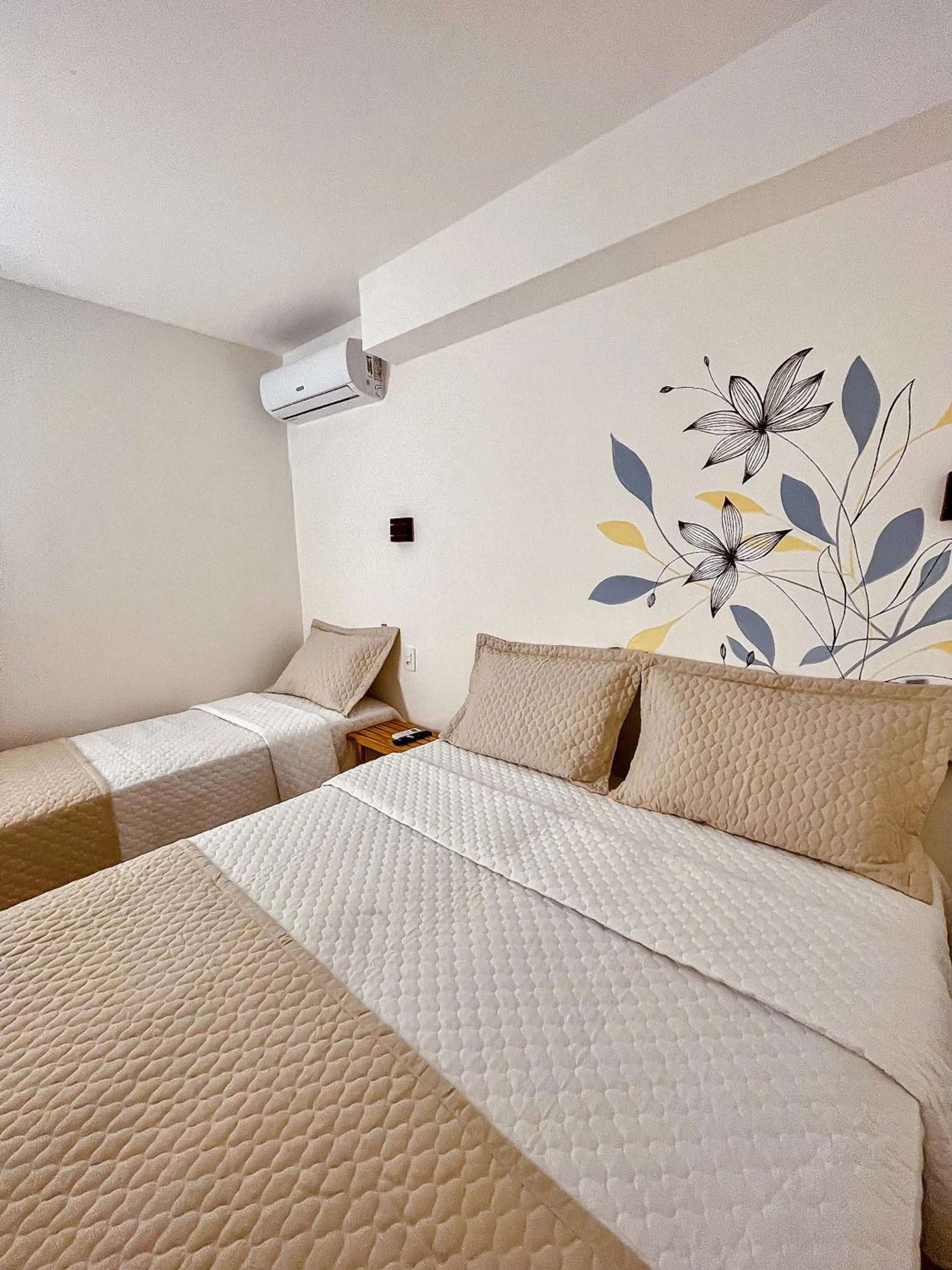 Bed in Pousada Solana