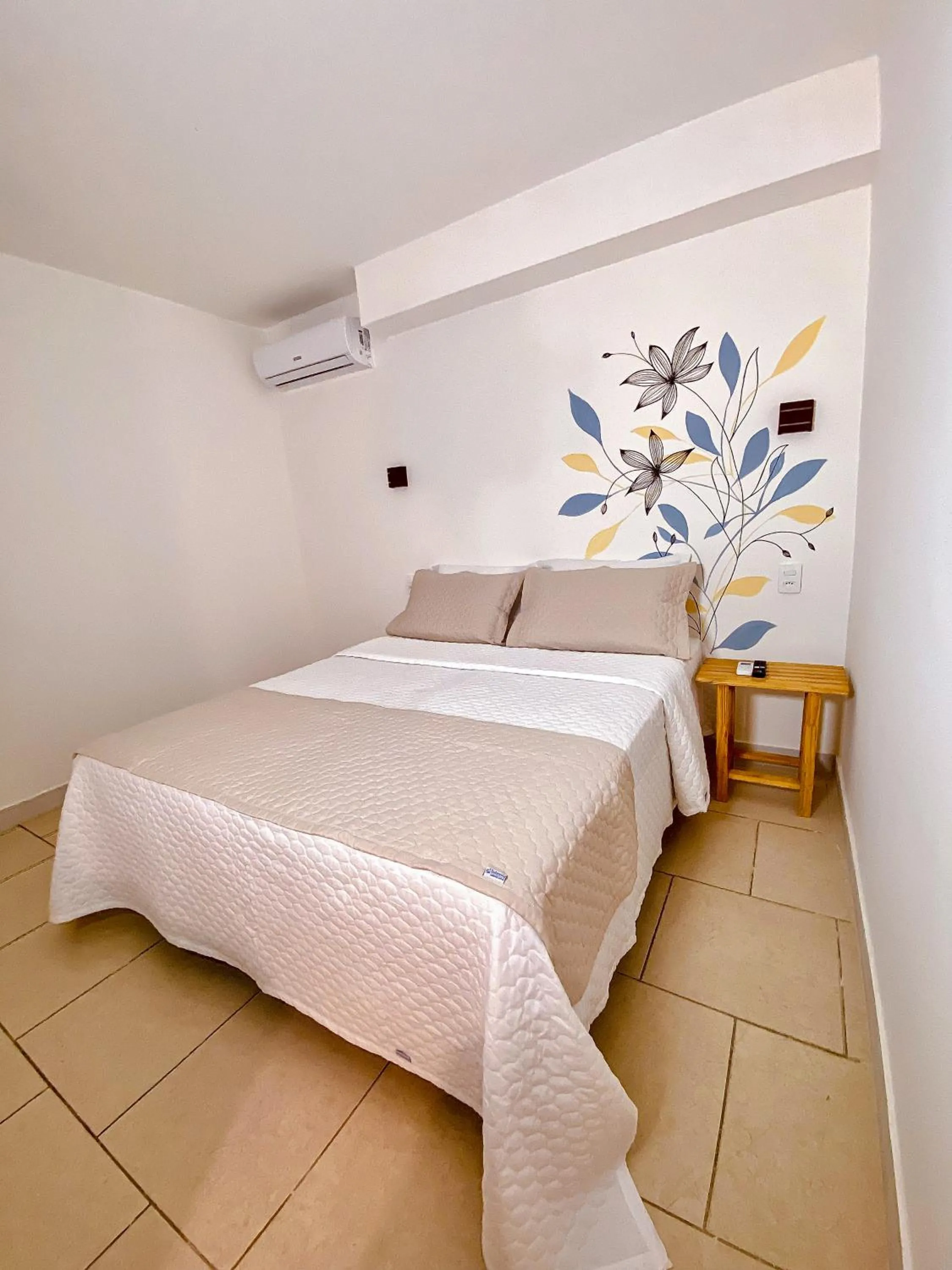 Bed in Pousada Solana