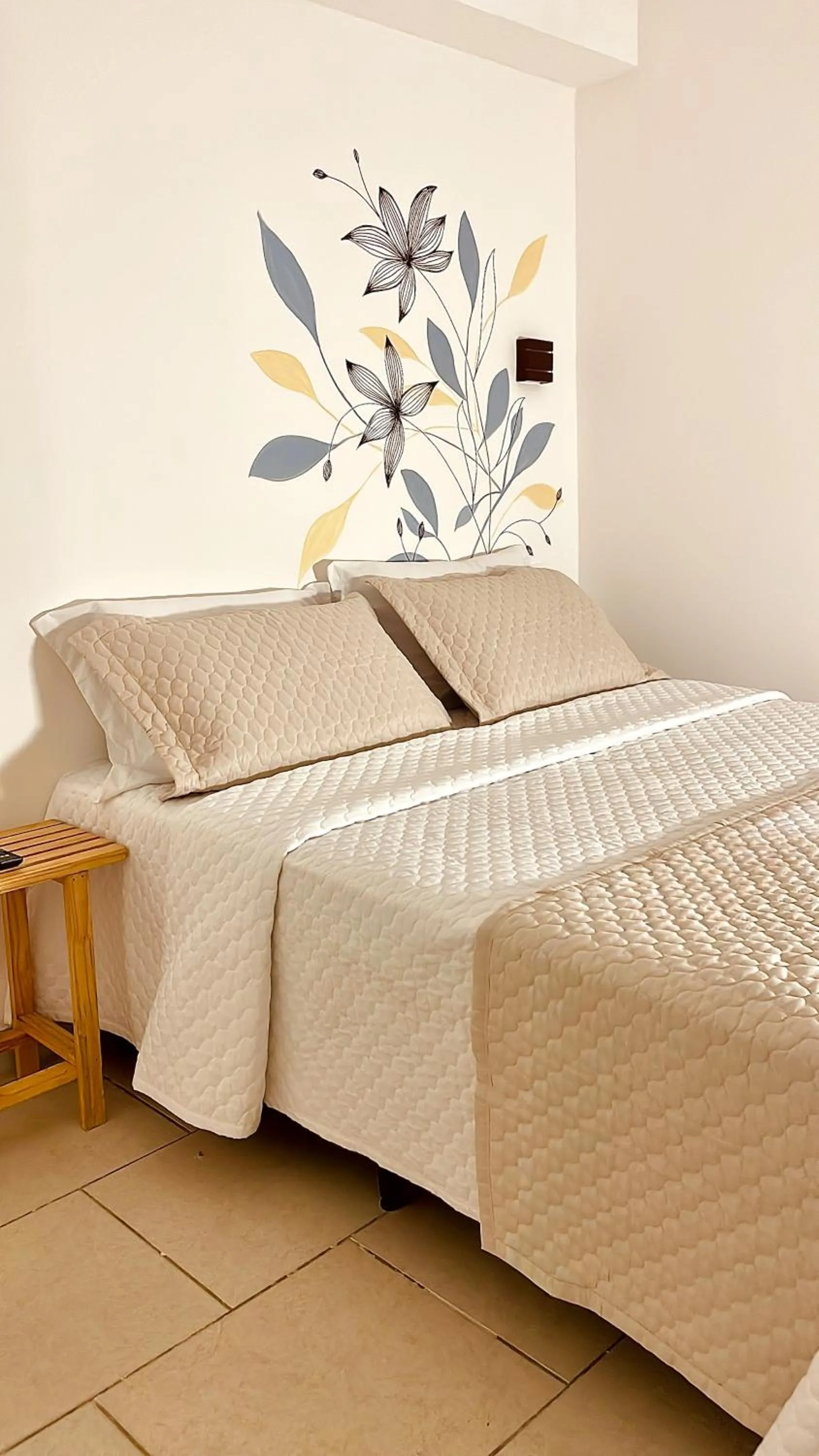 Bed in Pousada Solana