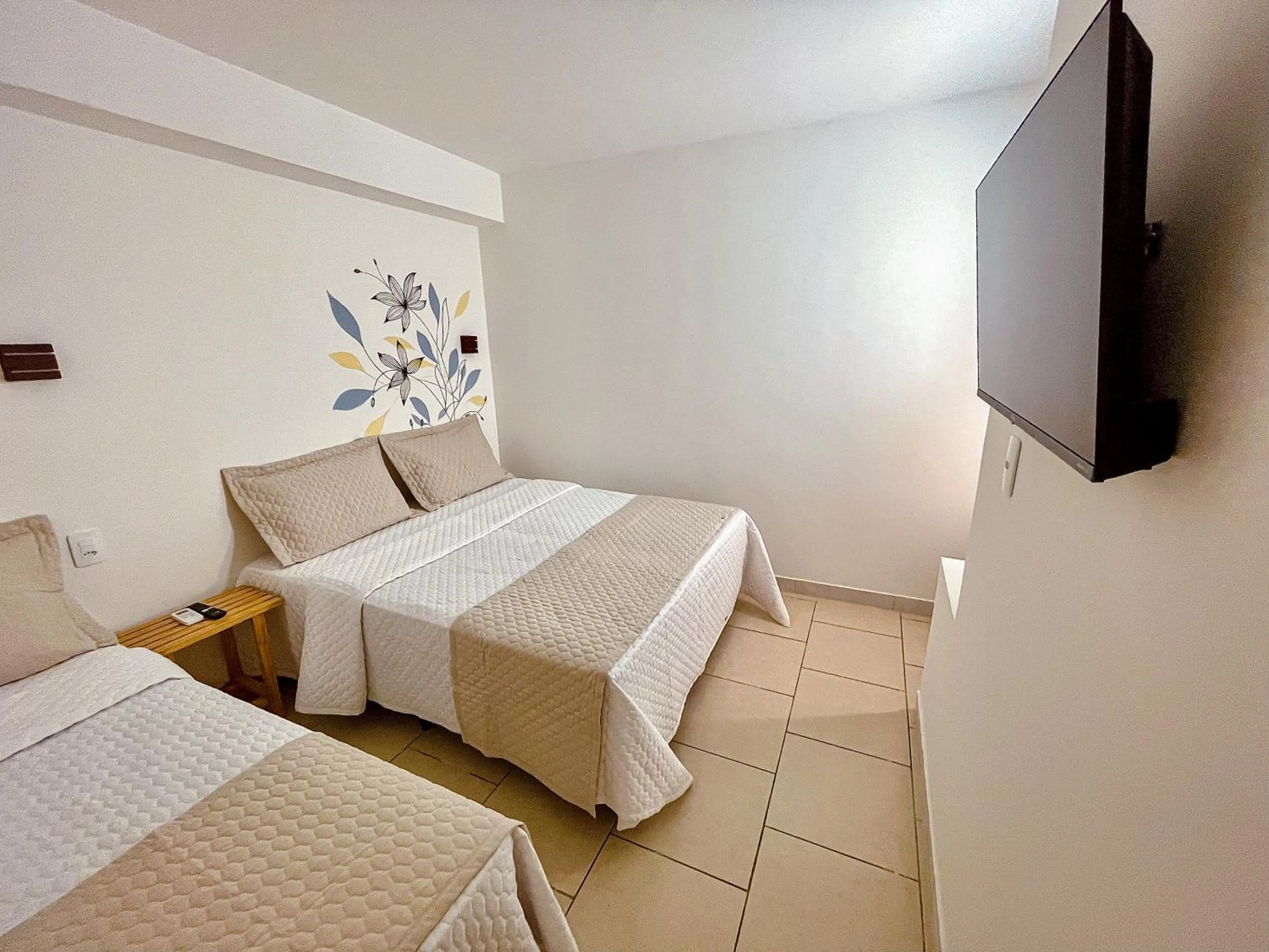 Bed in Pousada Solana