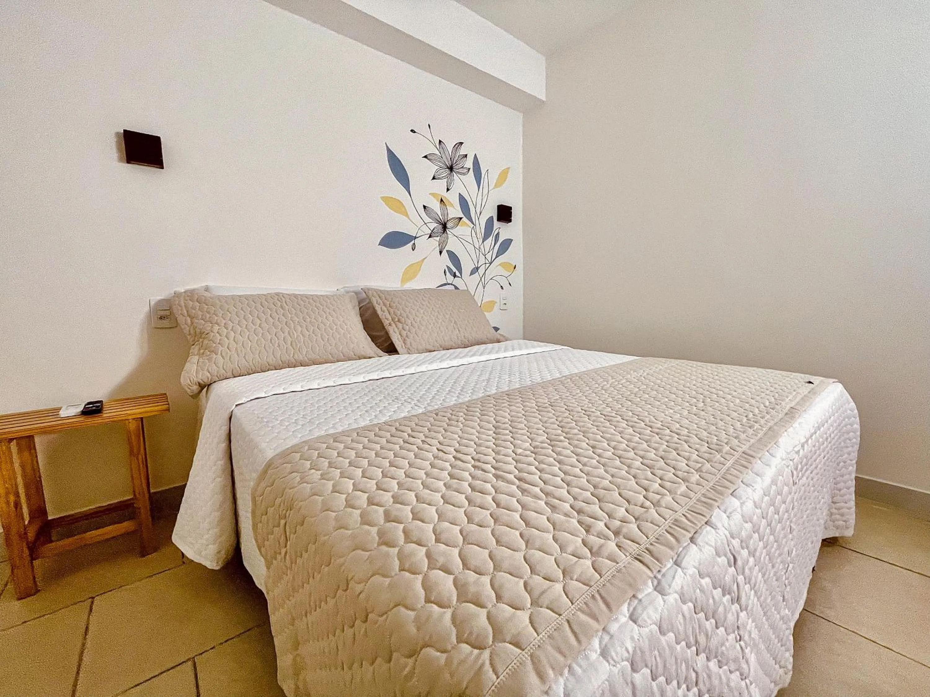 Bed in Pousada Solana