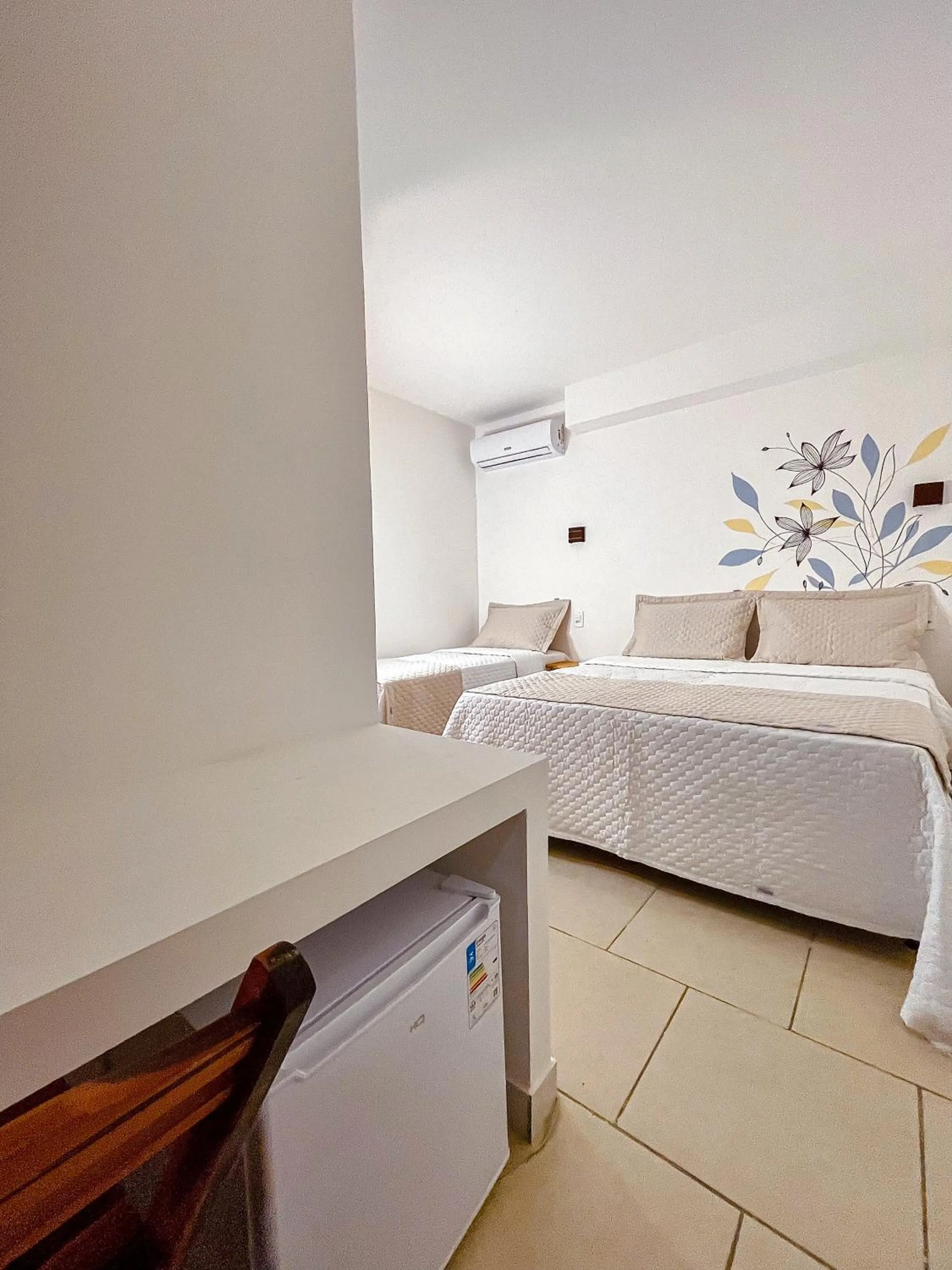 Bed in Pousada Solana