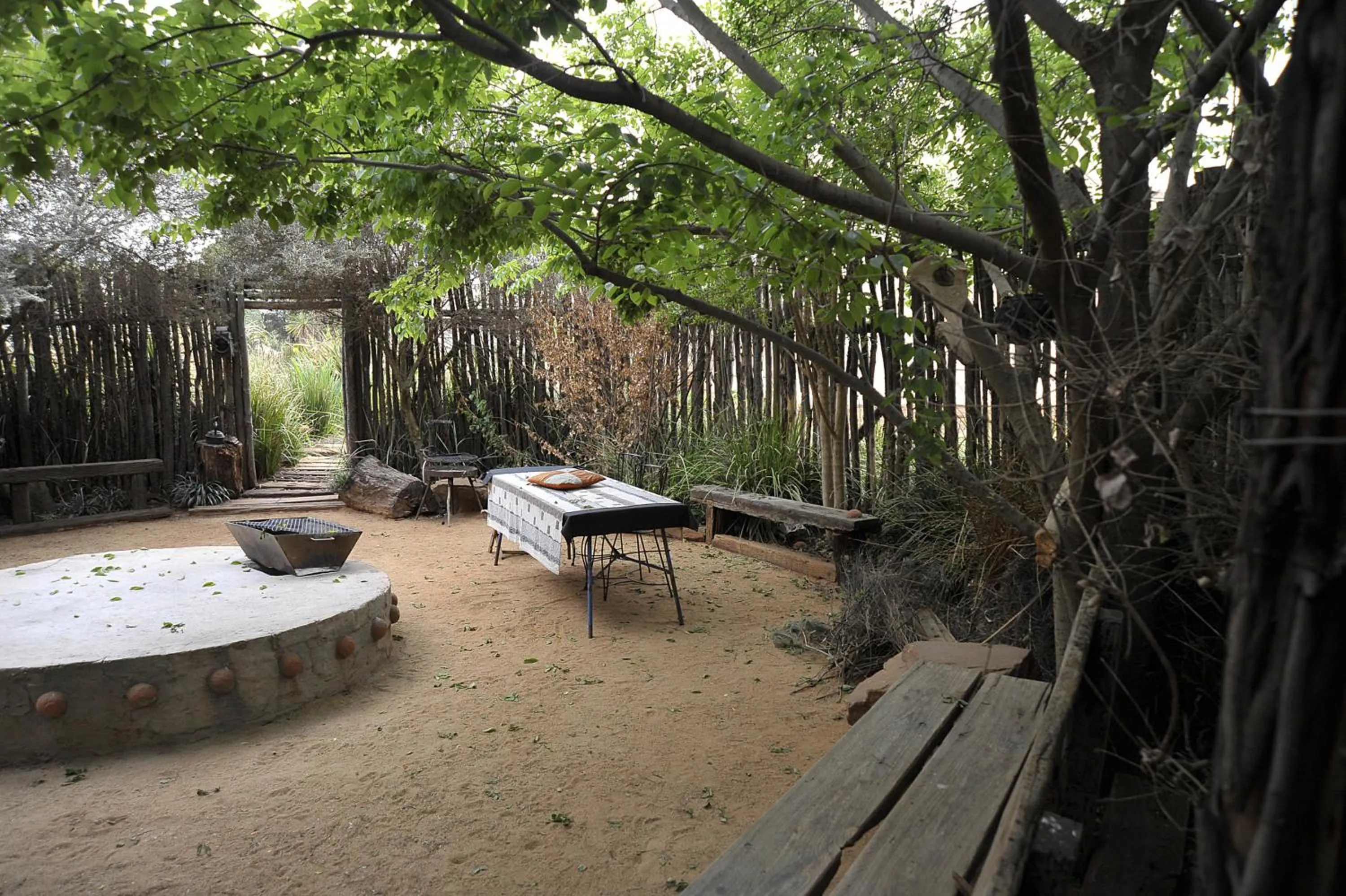 Patio in African Silhouette Guesthouse