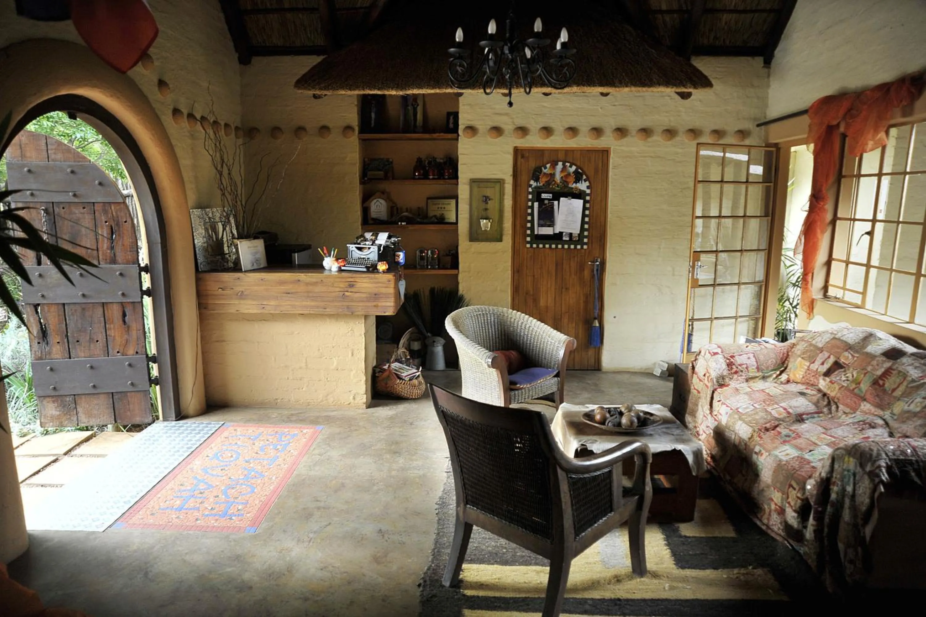 Patio in African Silhouette Guesthouse