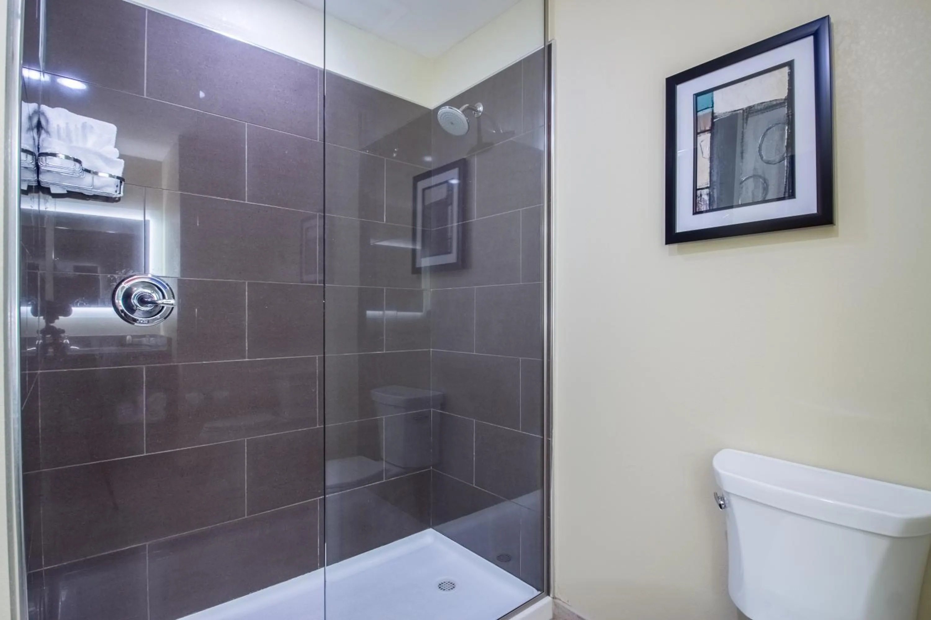 Shower in Cobblestone Inn & Suites - St Marys
