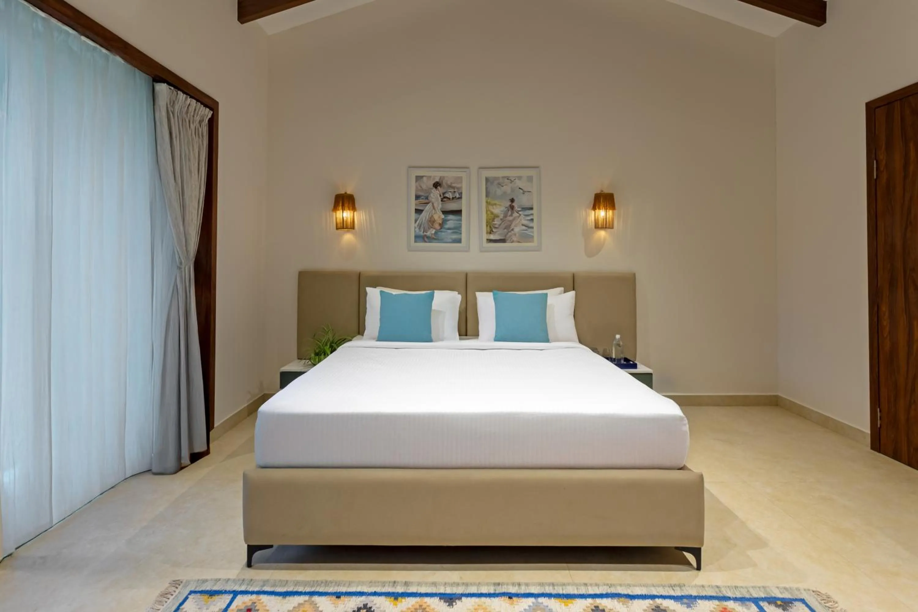 Bedroom, Bed in Lamrin Morjim Goa
