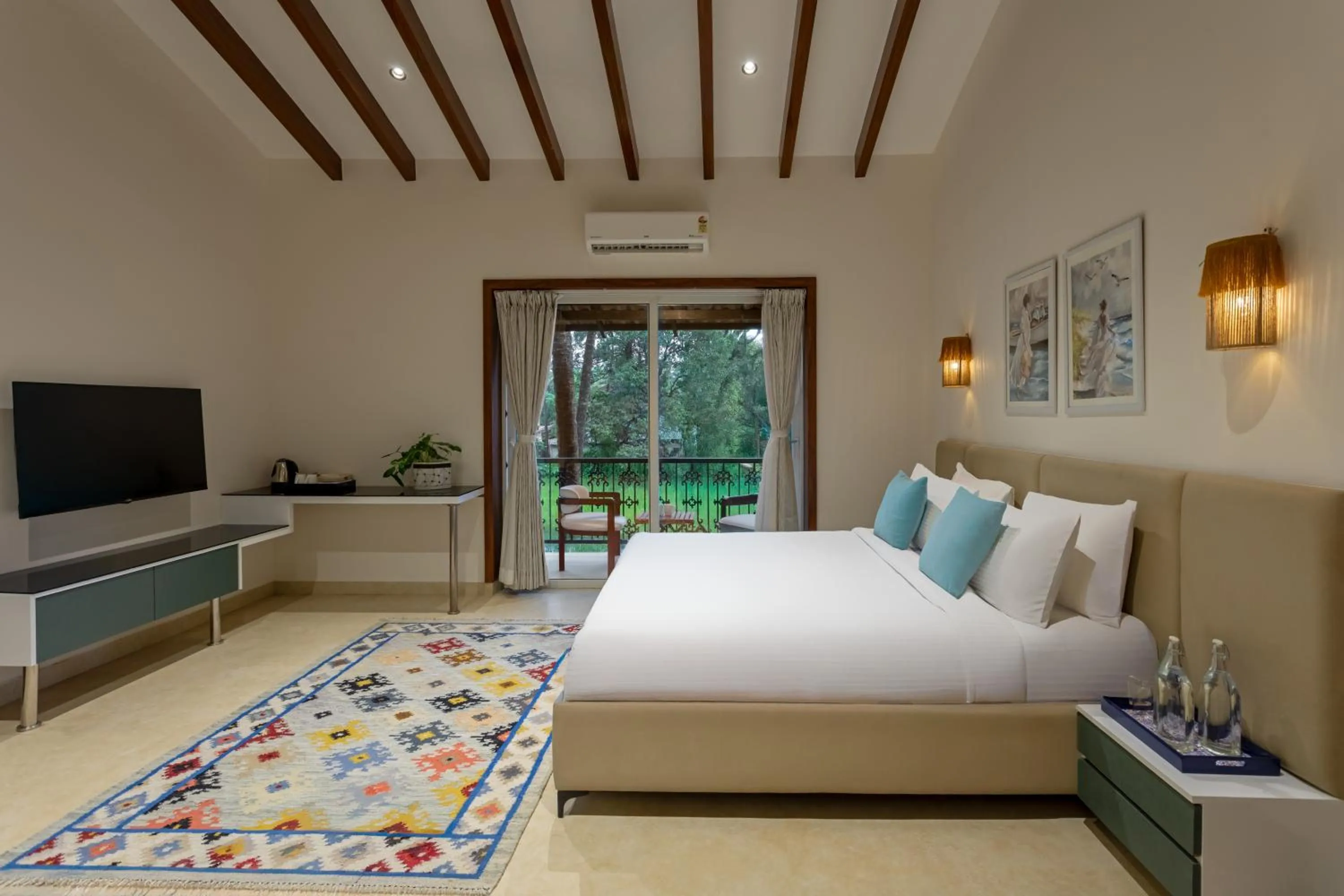 Bedroom, Bed in Lamrin Morjim Goa