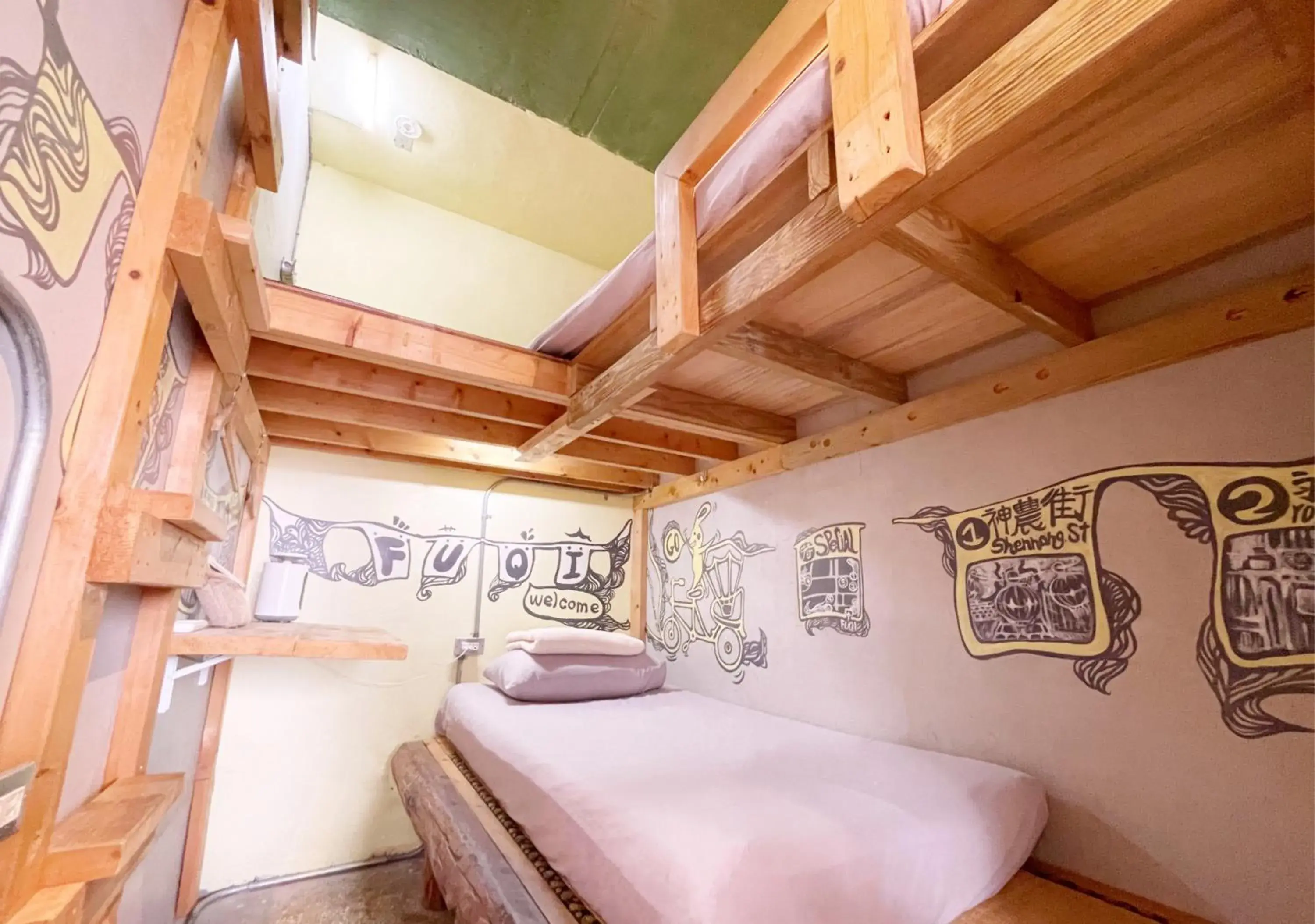 Twin Room with Shared Bathroom in Fuqi Hostel - Heping Twin Room with Shared Bathroom in Fuqi Hostel - Heping