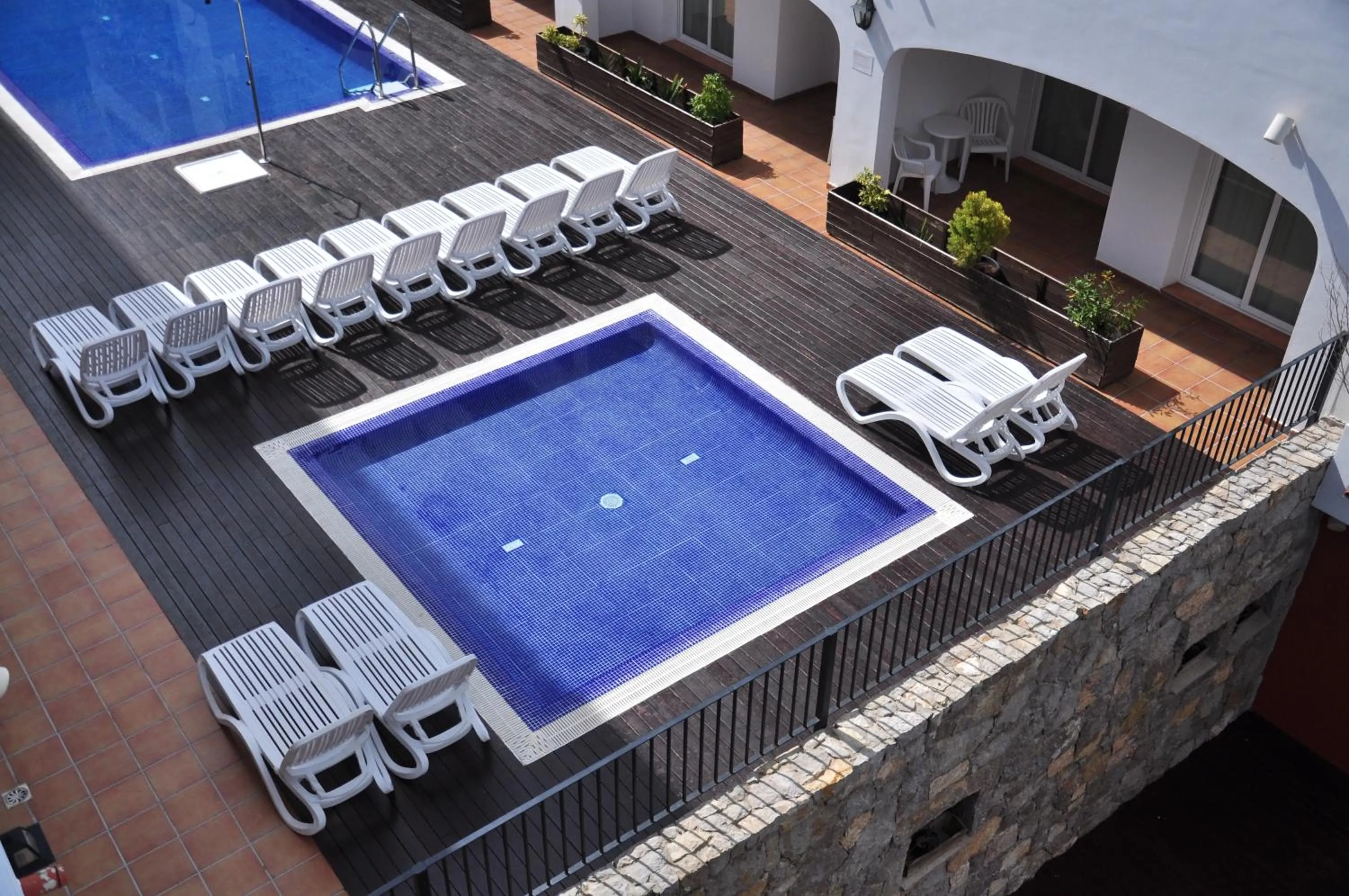 Pool view in Aparthotel Puerto Mar