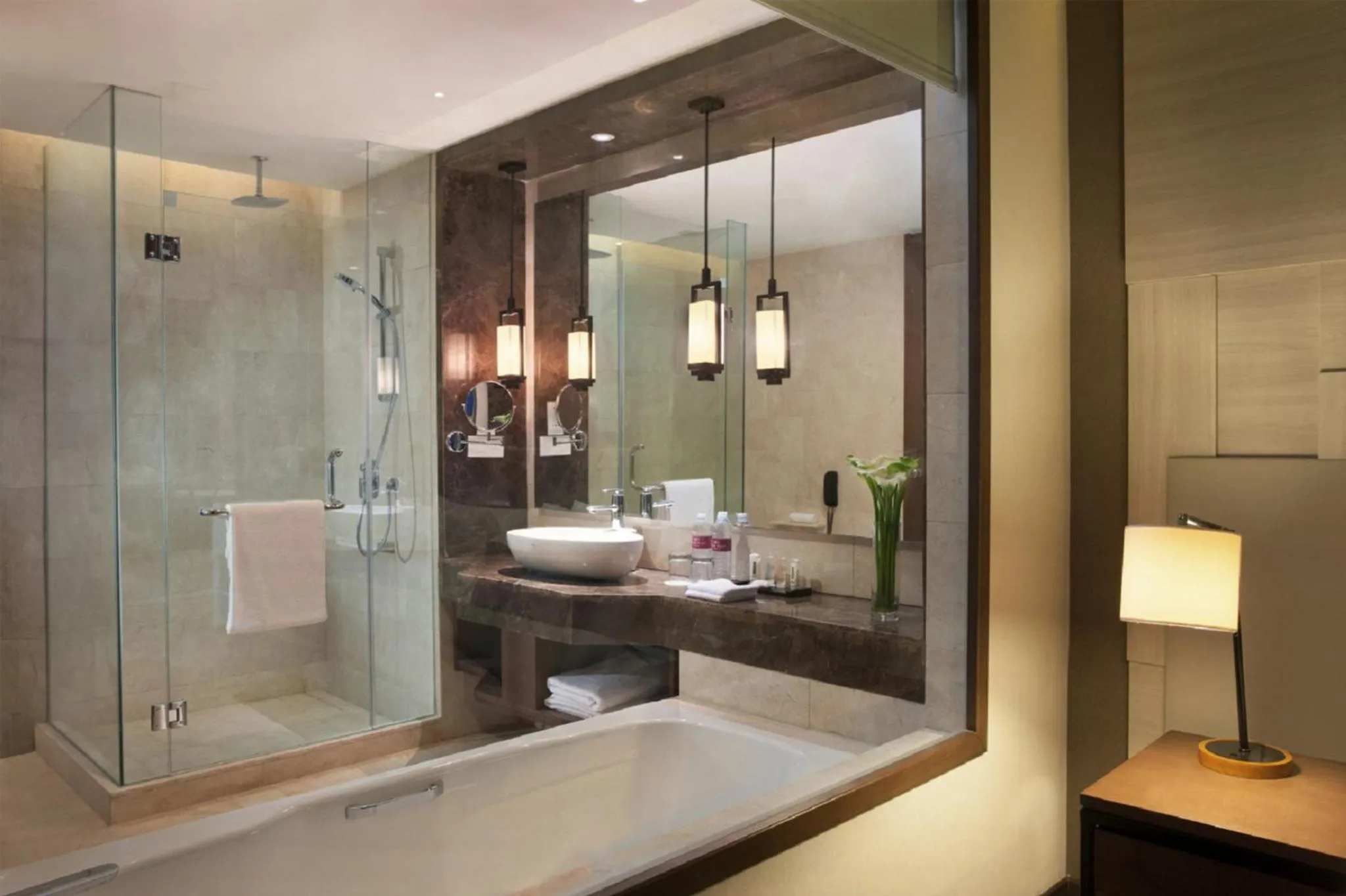 Bathroom in Crowne Plaza Bandung by IHG