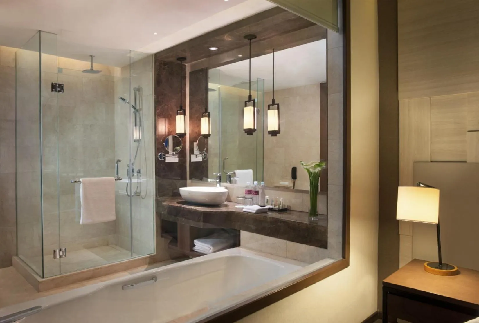 Bathroom in Crowne Plaza Bandung by IHG
