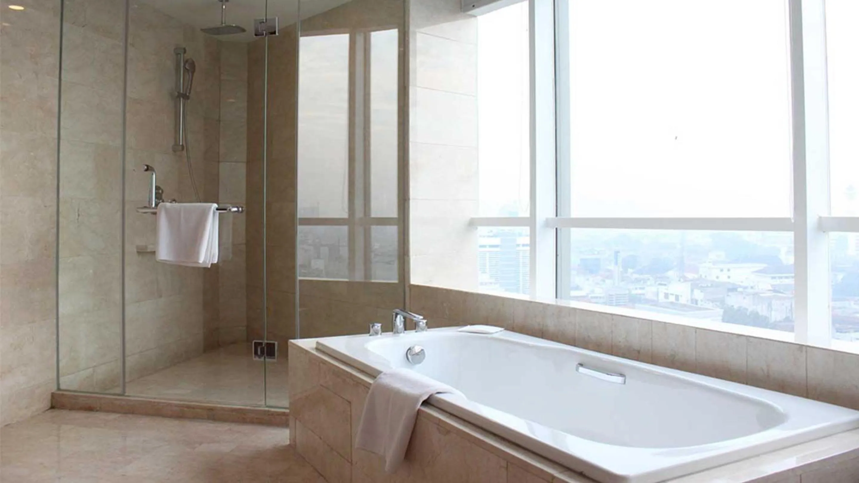 Bathroom in Crowne Plaza Bandung by IHG