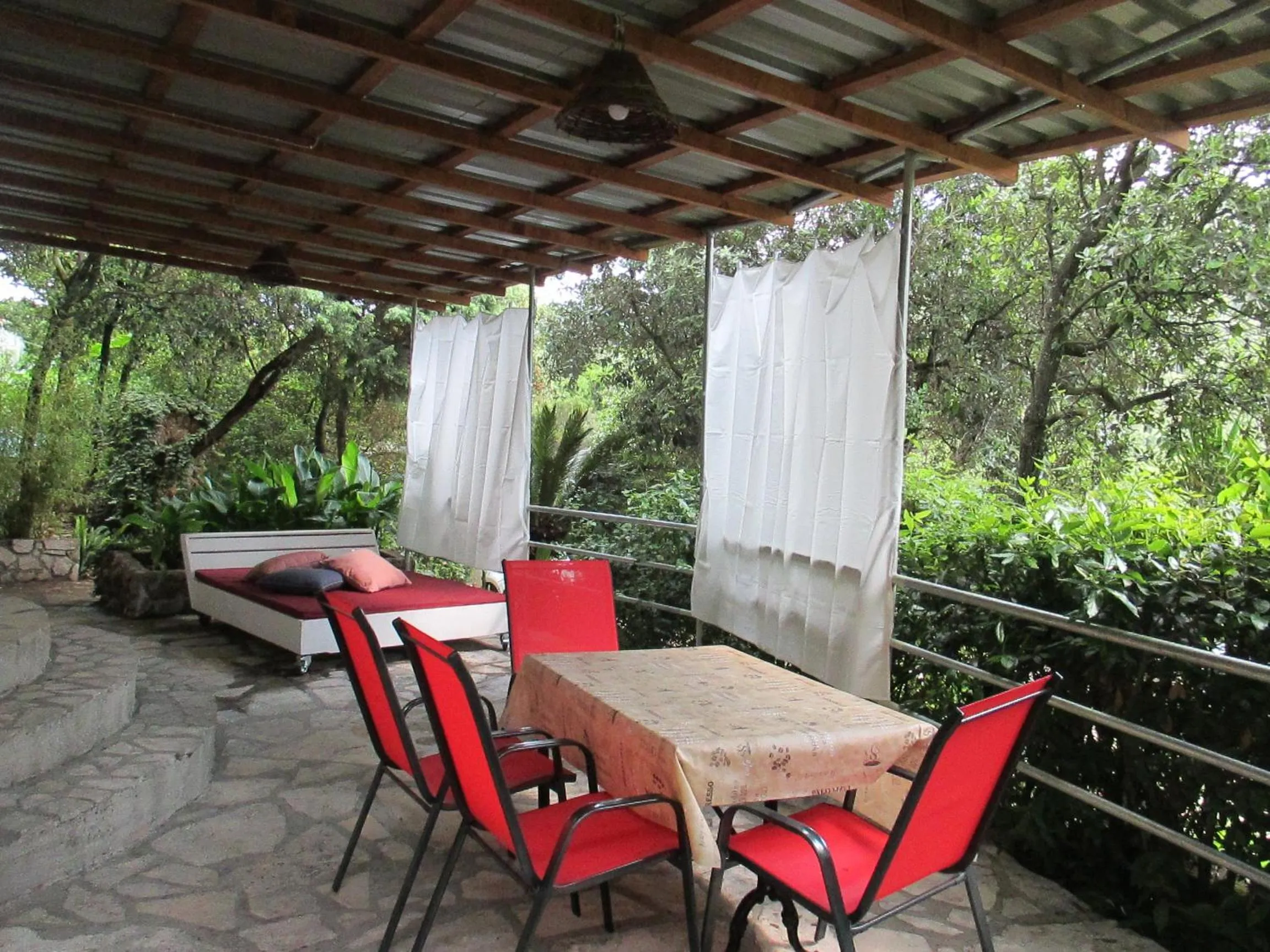 Patio in Relax tiny villas 40 meters of the beach