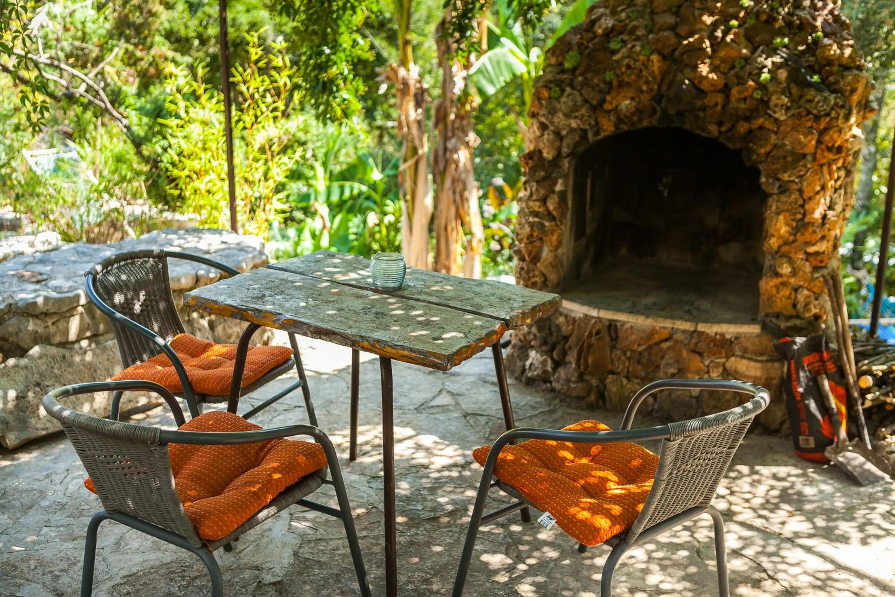Patio in Relax tiny villas 40 meters of the beach