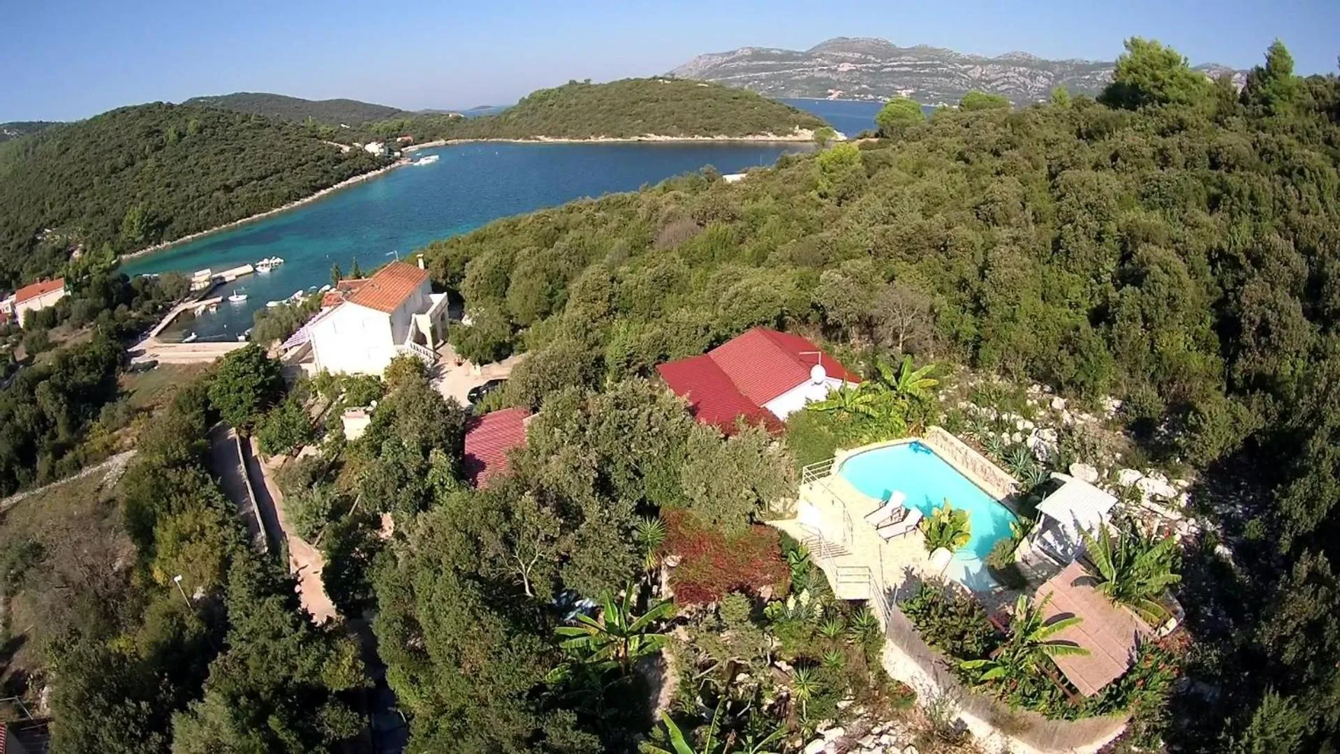 Bird's eye view in Relax tiny villas 40 meters of the beach