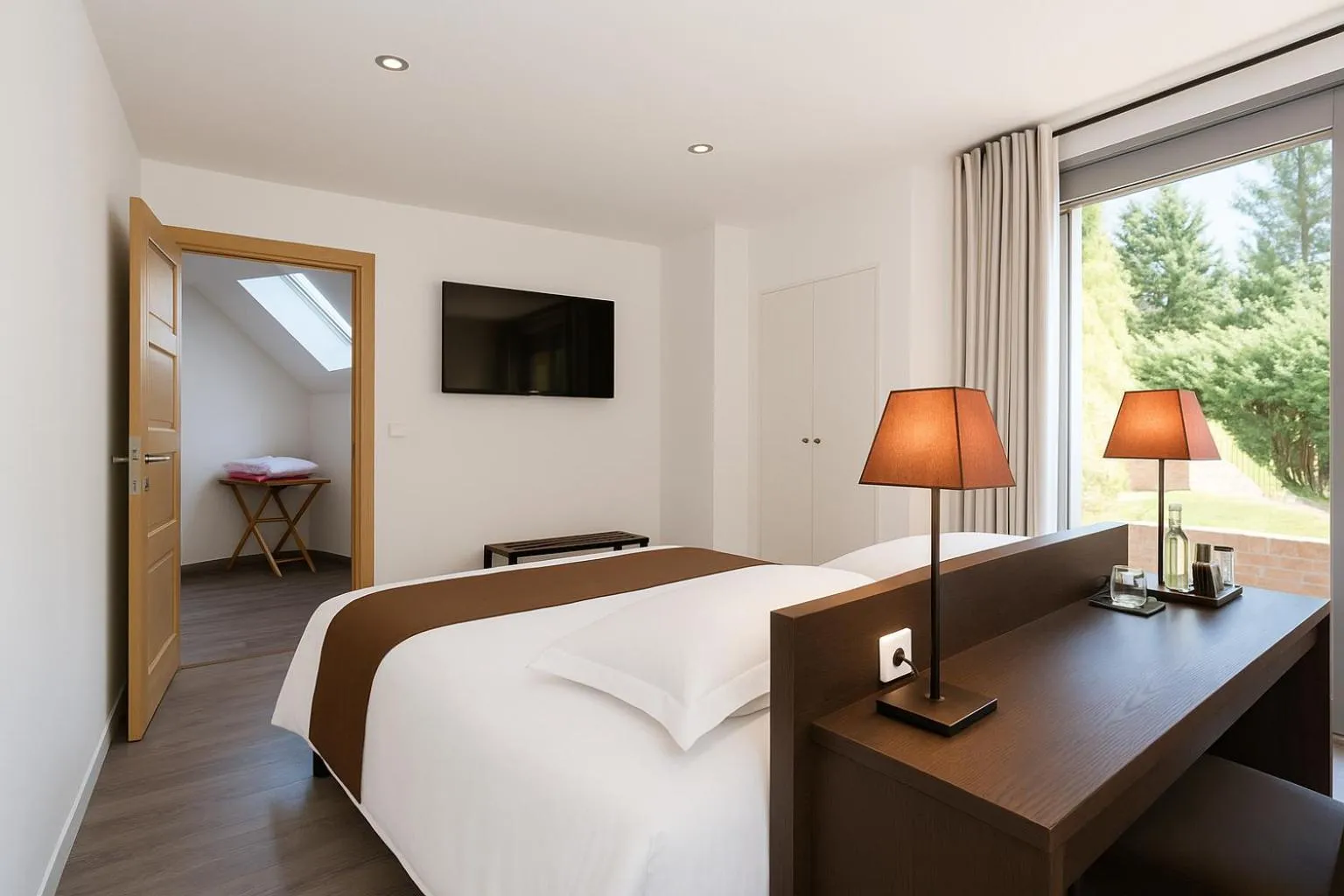 Bedroom, Bed in Espace Zen'ing