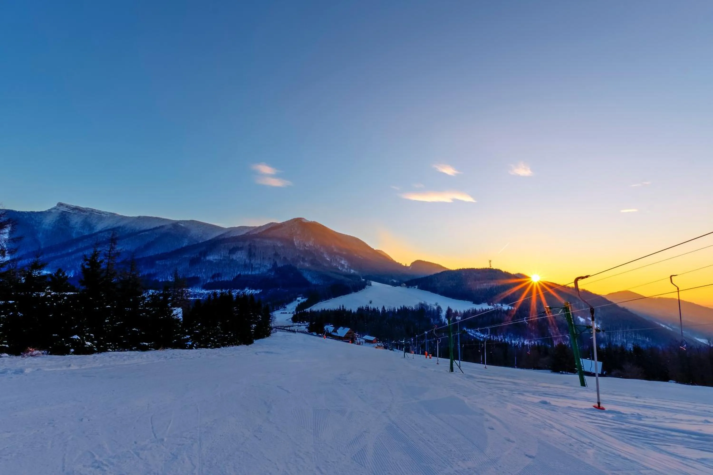 Skiing in Salaš Kľak