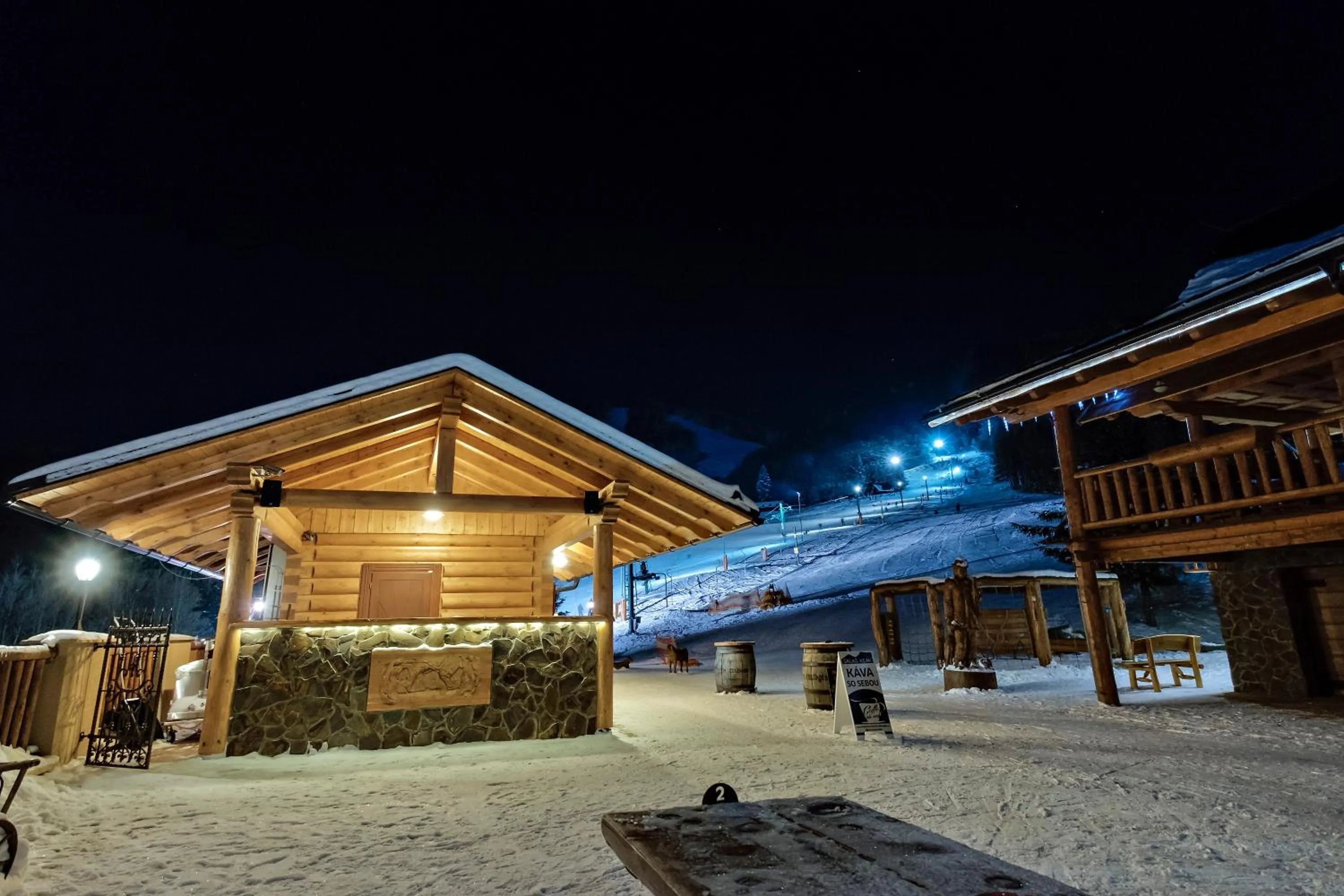 Night in Salaš Kľak