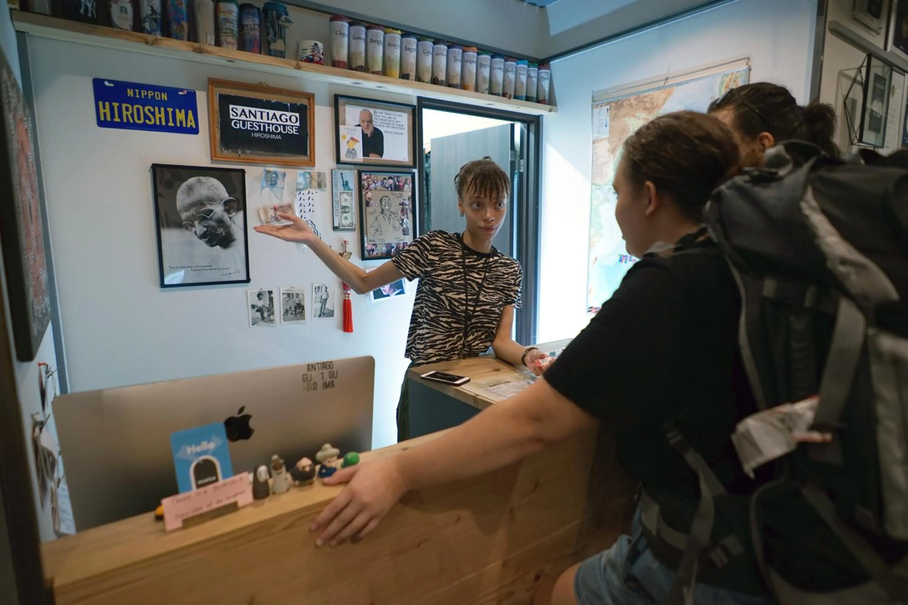 Lobby or reception in Santiago Guesthouse Hiroshima