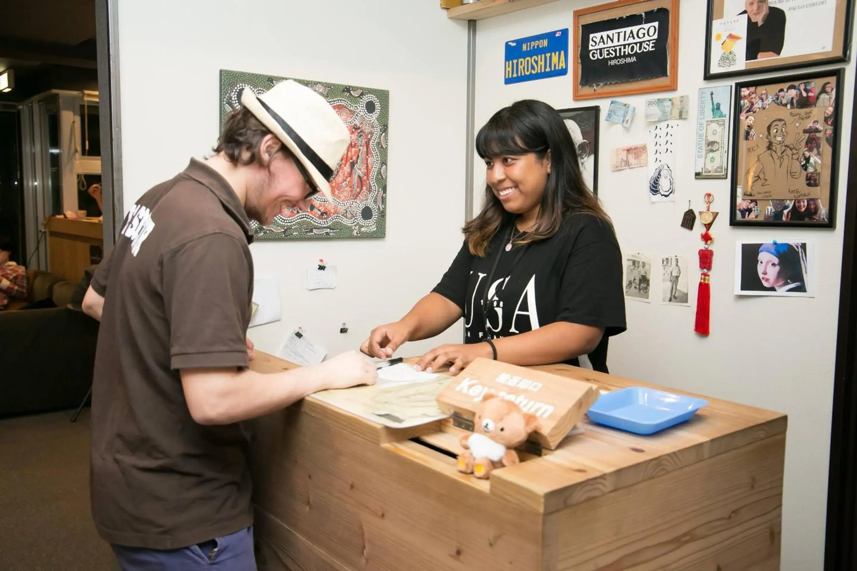 Lobby or reception in Santiago Guesthouse Hiroshima Lobby or reception in Santiago Guesthouse Hiroshima