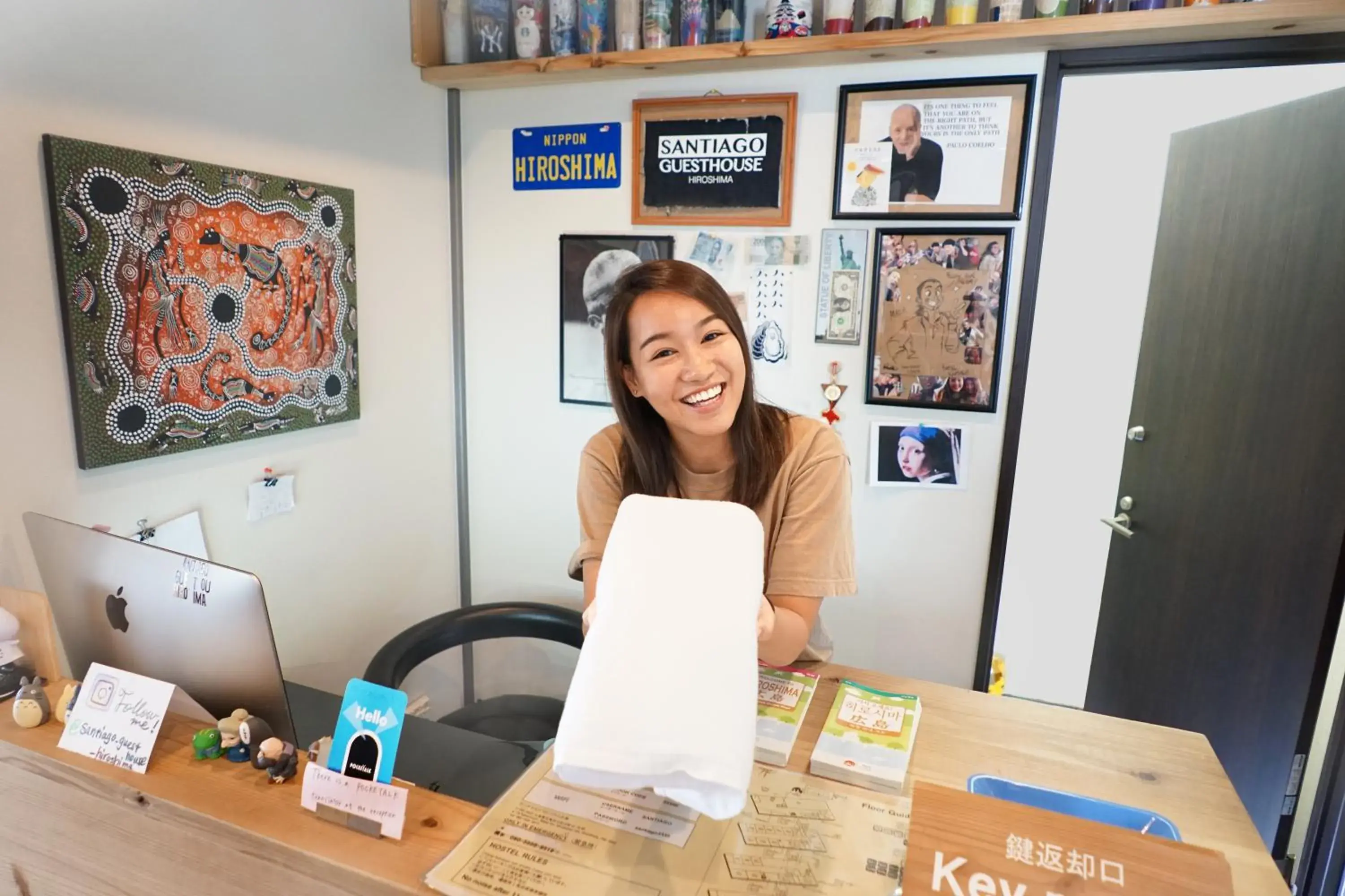 Lobby or reception in Santiago Guesthouse Hiroshima Lobby or reception in Santiago Guesthouse Hiroshima