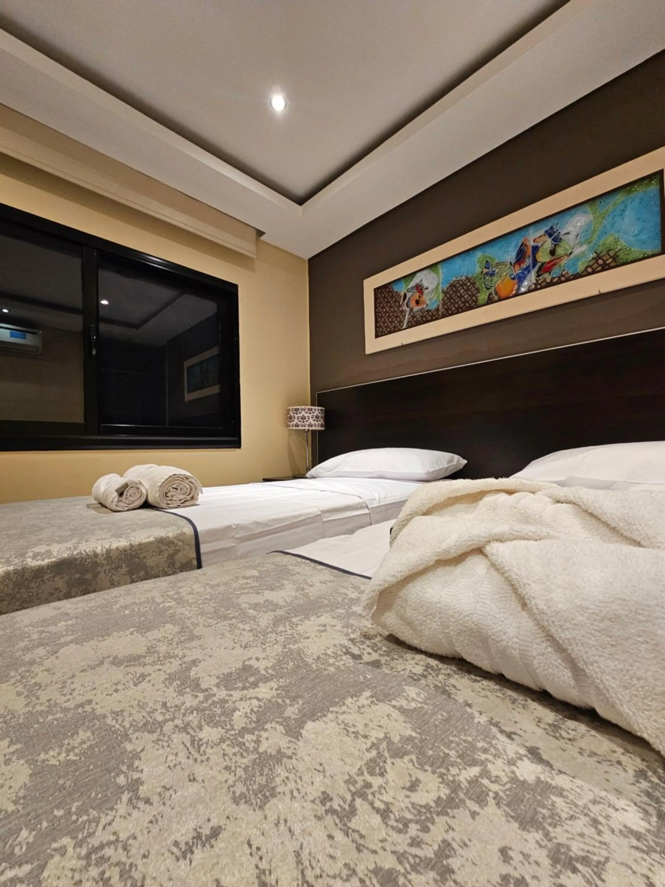 Bed in Hotel Grand Lago