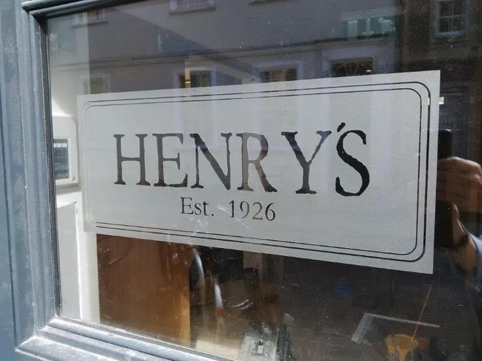 Property logo or sign in Henry's