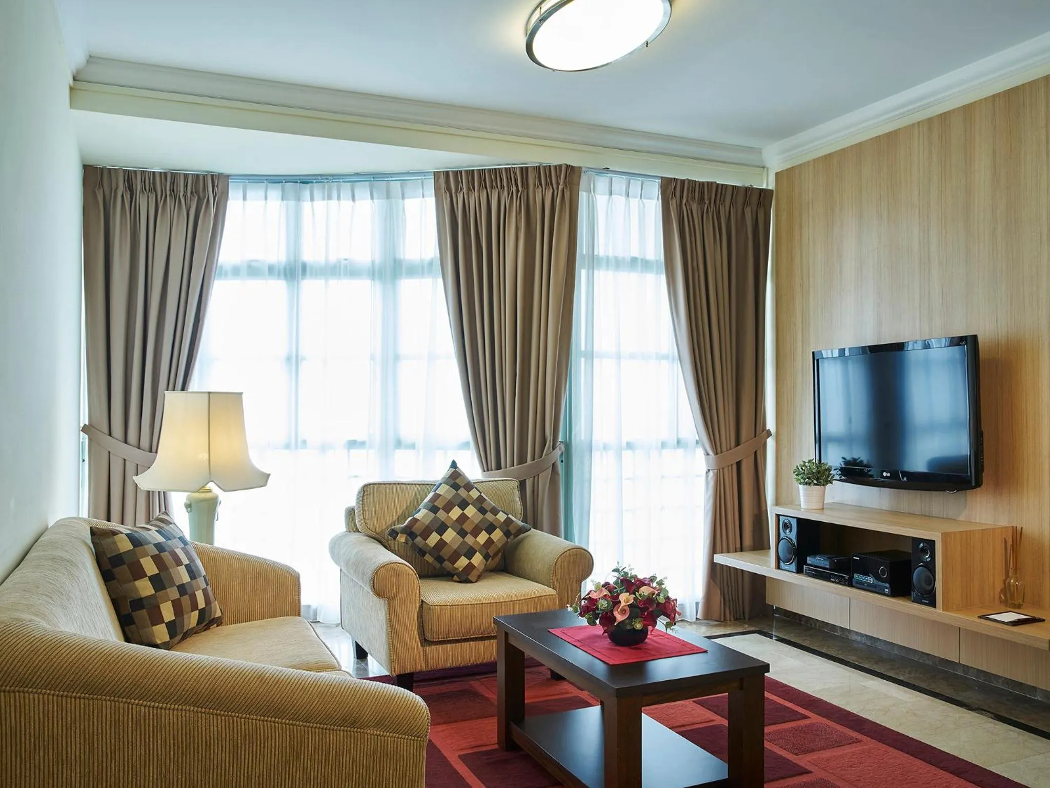 Living room in Village Residence West Coast by Far East Hospitality