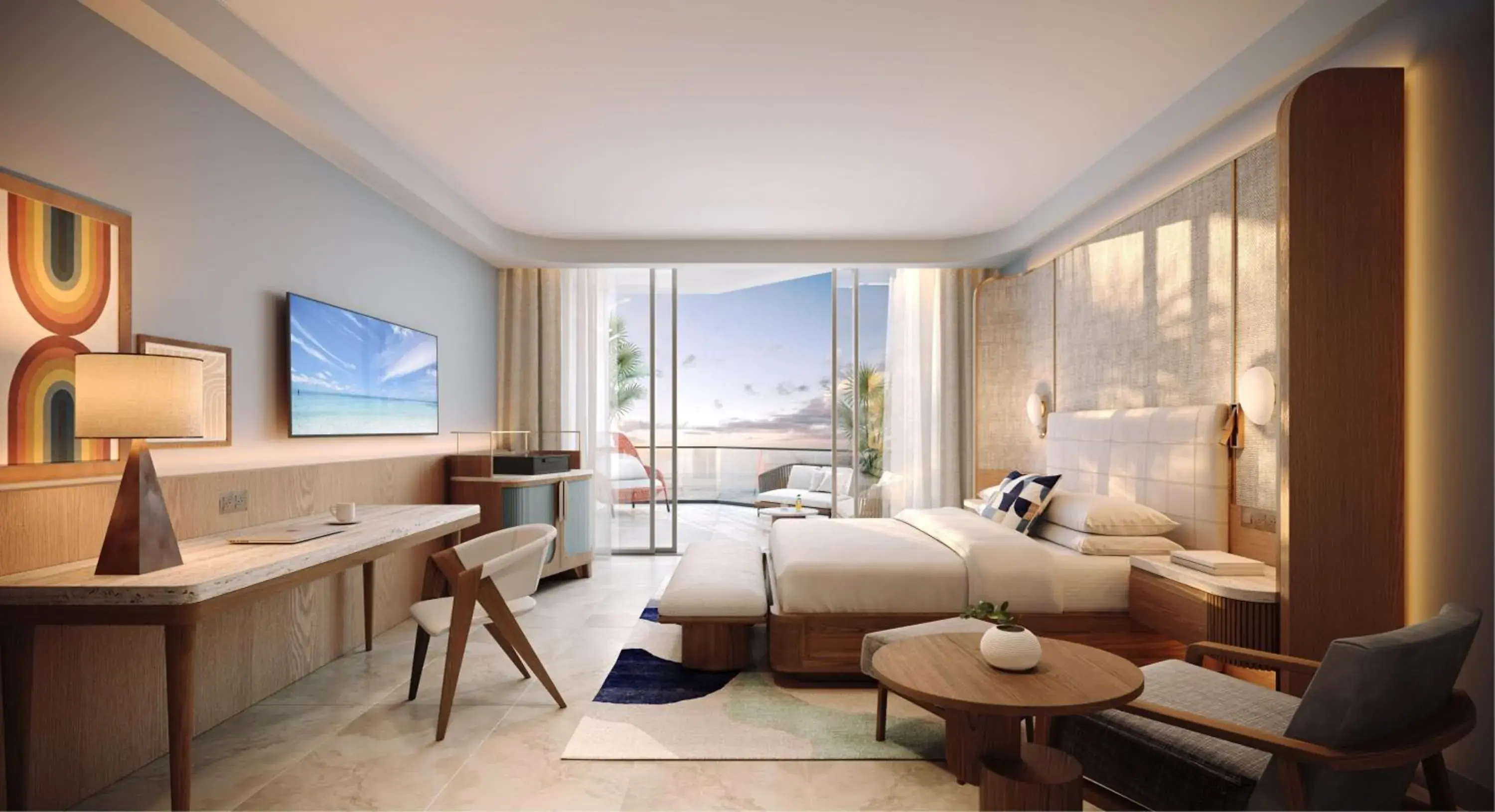 King Room with Limited View in The Westerly At Hilton Aruba Caribbean Resort King Room with Limited View in The Westerly At Hilton Aruba Caribbean Resort