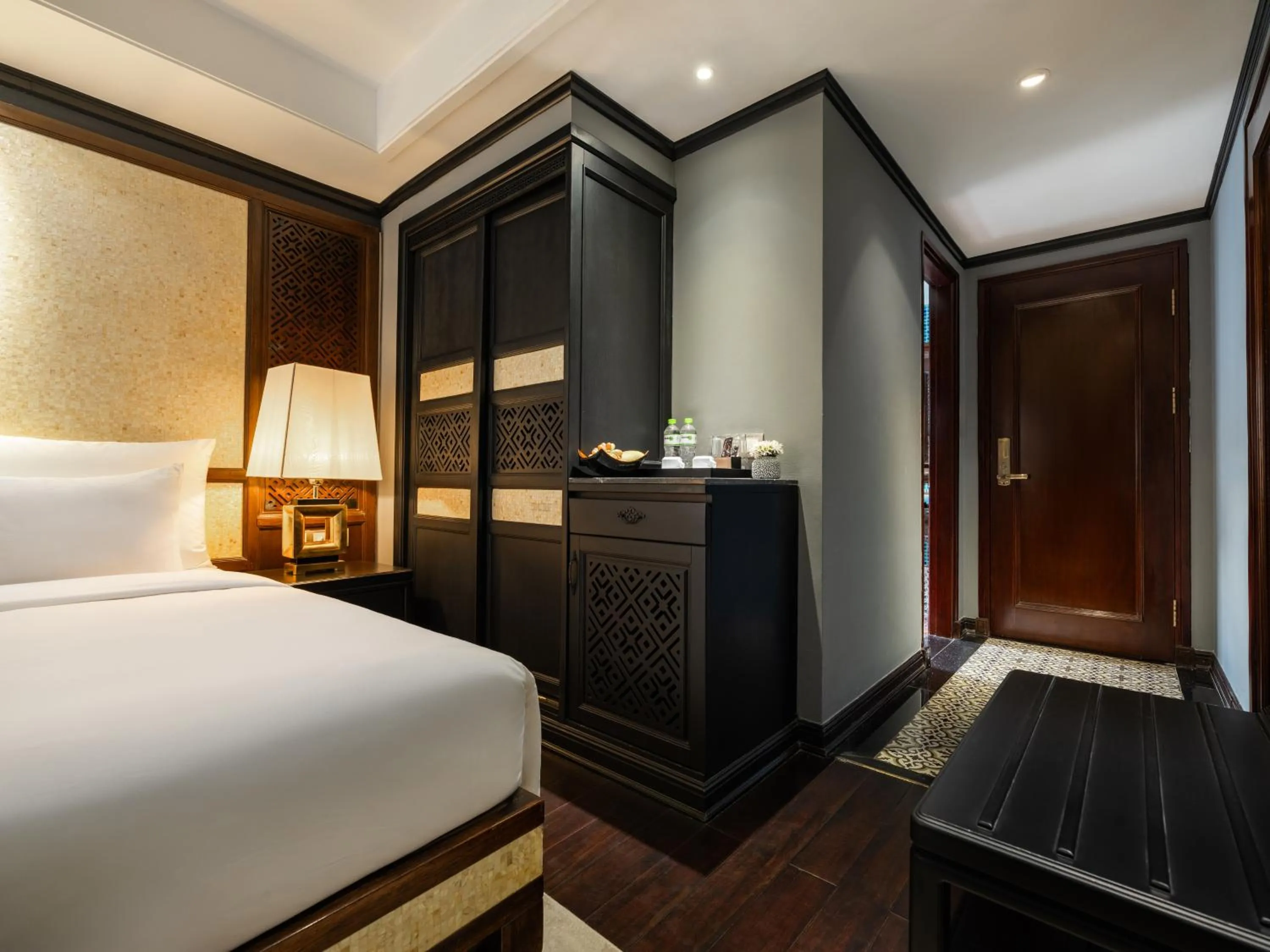 Bed in Hanoi Solis Hotel