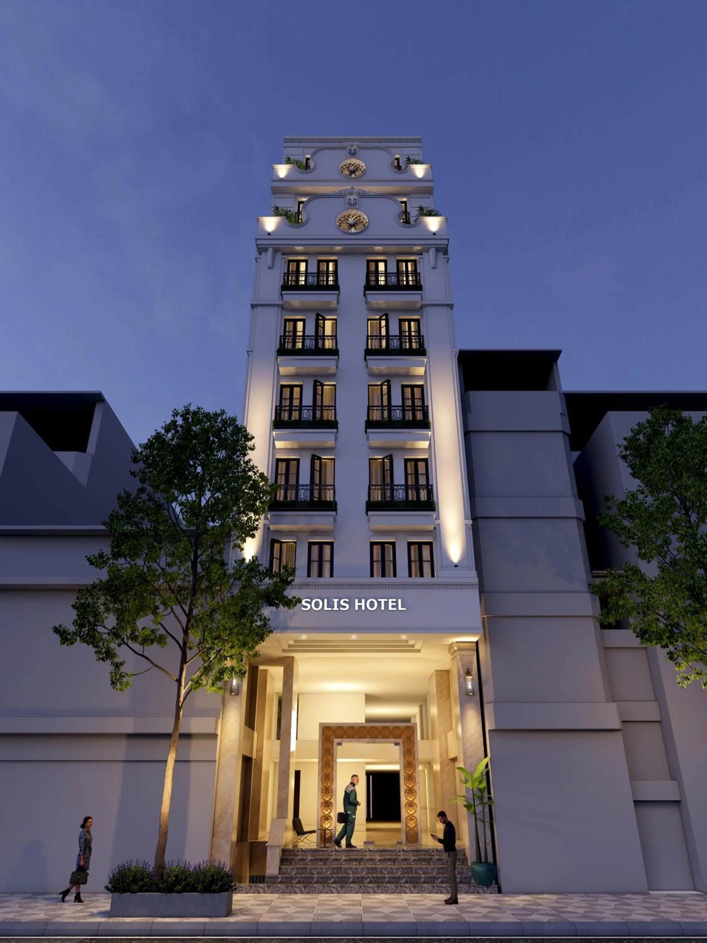 Property building in Hanoi Solis Hotel