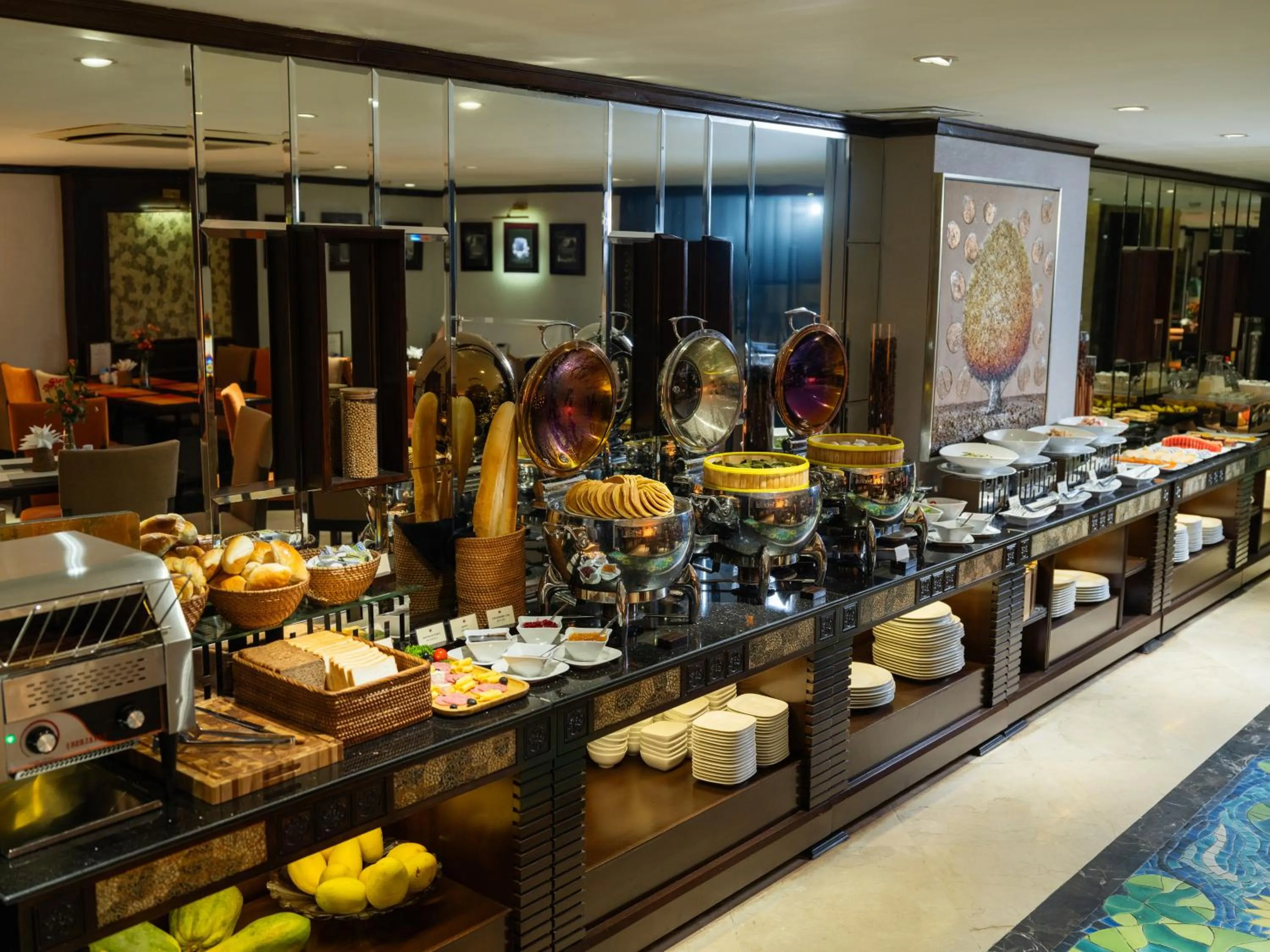 Buffet breakfast in Hanoi Solis Hotel