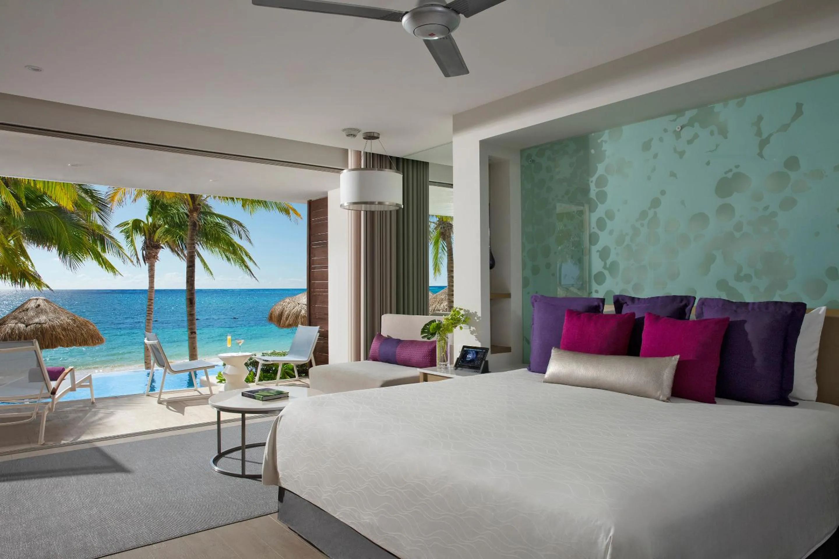 View (from property/room), Bed in Breathless Riviera Cancun Resort & Spa - Adults Only - All inclusive
