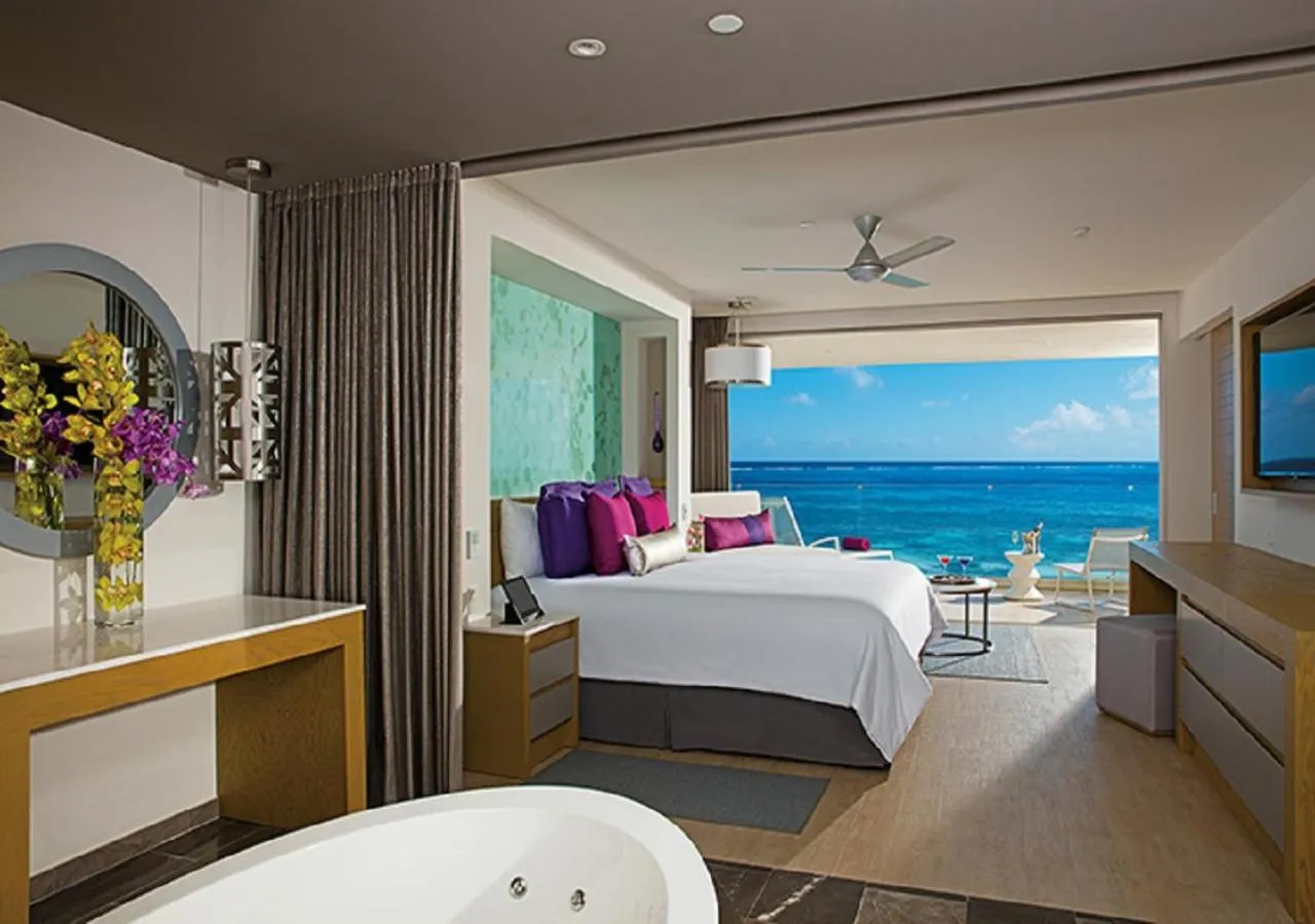 View (from property/room), Bed in Breathless Riviera Cancun Resort & Spa - Adults Only - All inclusive