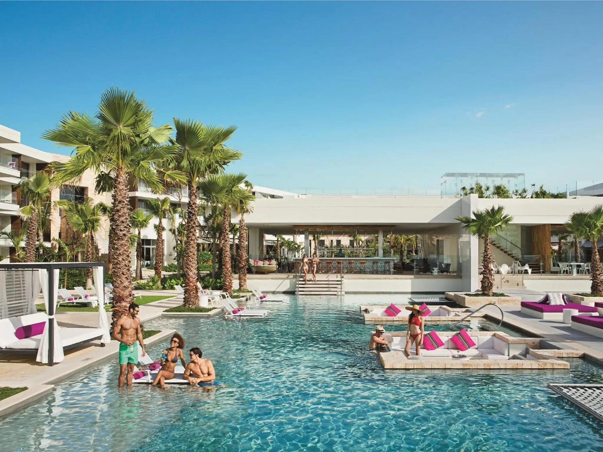 Swimming pool in Breathless Riviera Cancun Resort & Spa - Adults Only - All inclusive