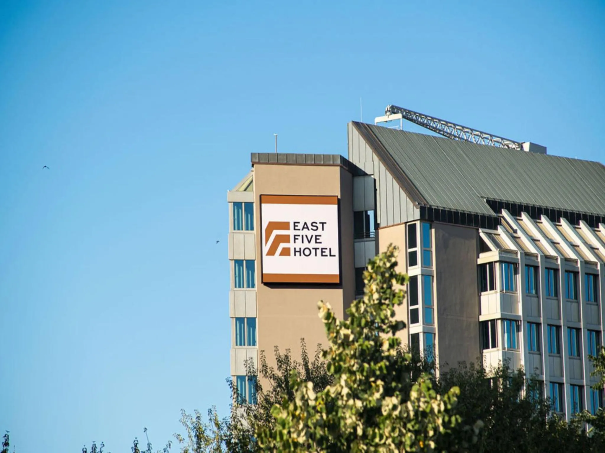 Property logo or sign in East Five Hotel Frankfurt Offenbach