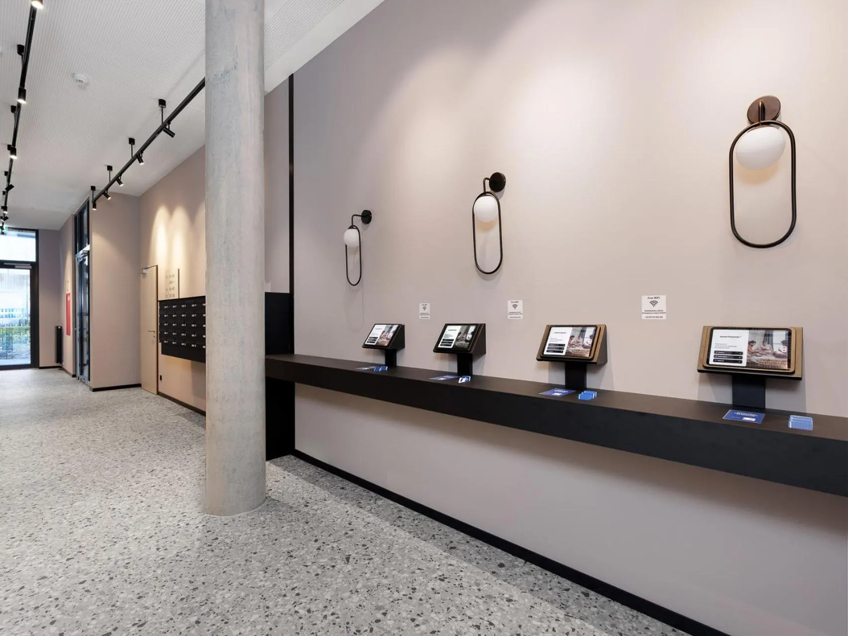 Lobby or reception in smartments Bielefeld Hauptbahnhof