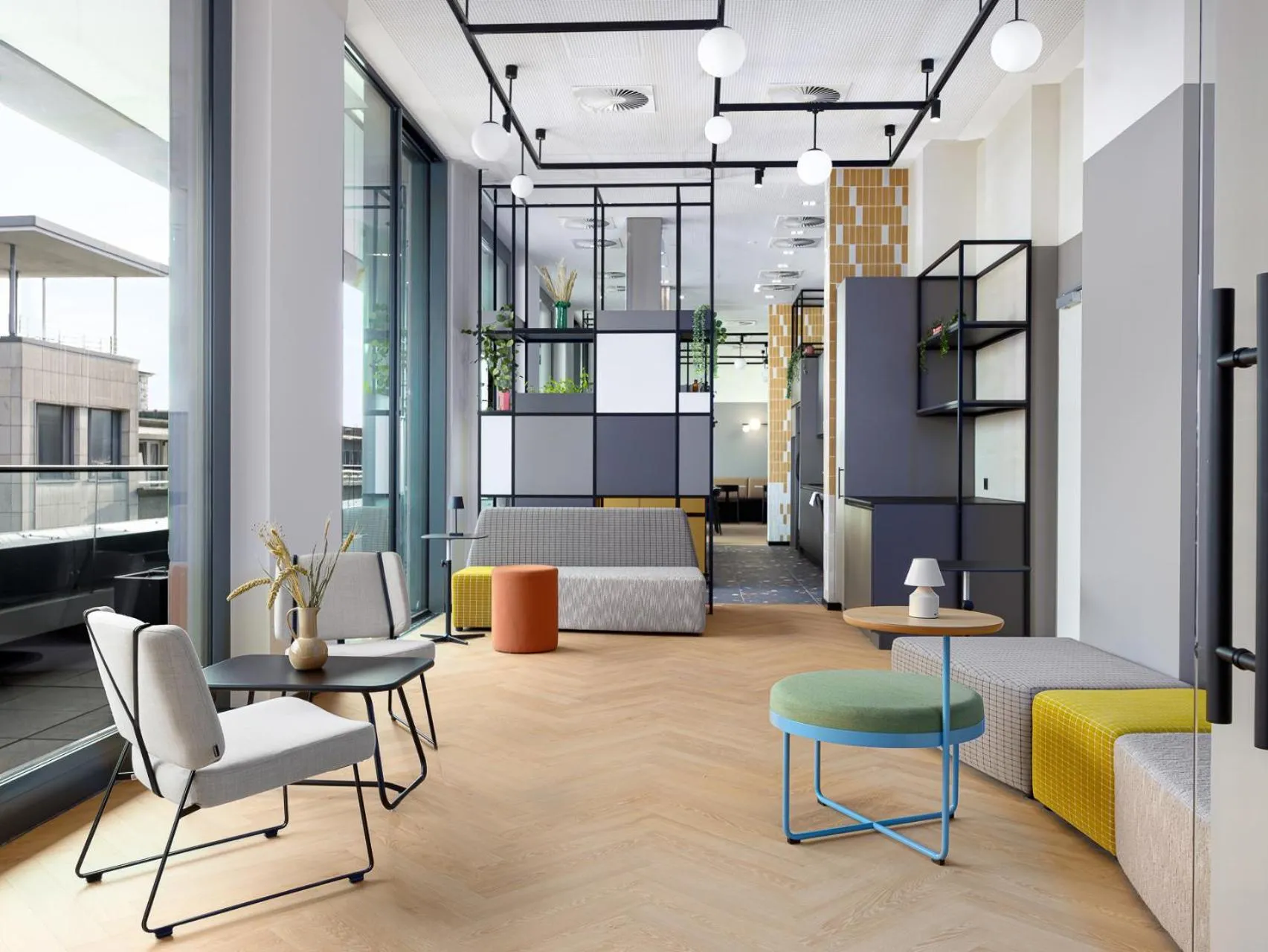 Lobby or reception in smartments Bielefeld Hauptbahnhof