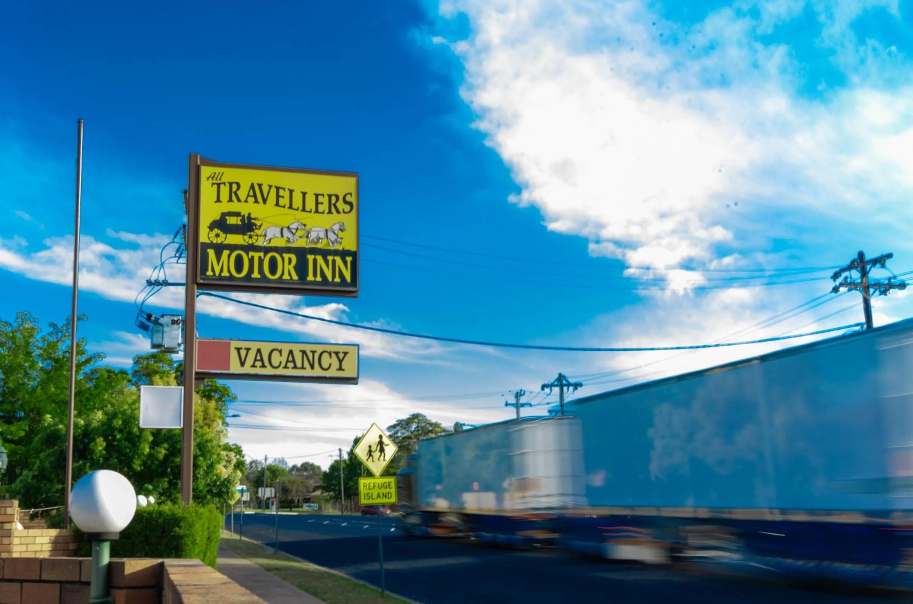 Property logo or sign in All Travellers Motor Inn