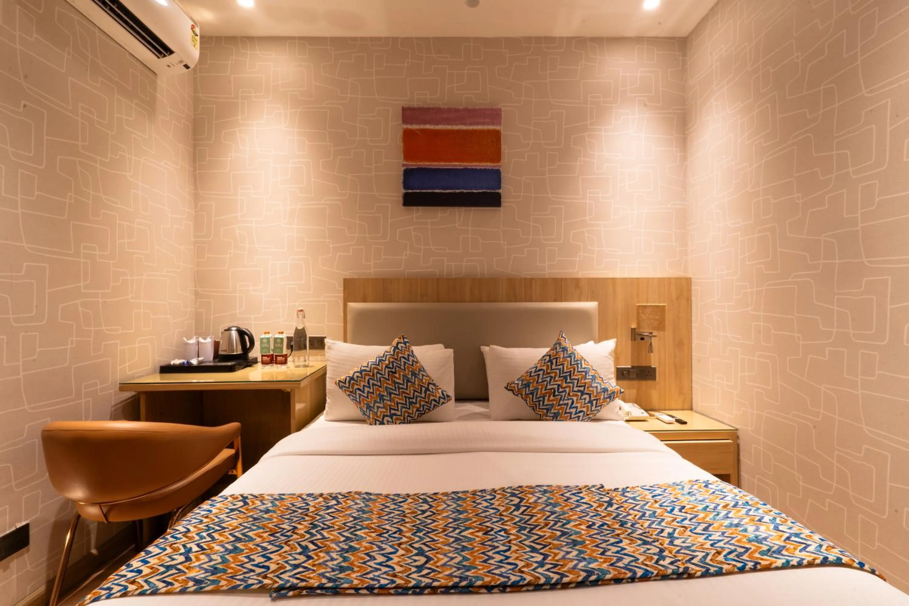 Bedroom, Bed in Hotel Bluestone Prime Nehru Place by The Cosy hotels