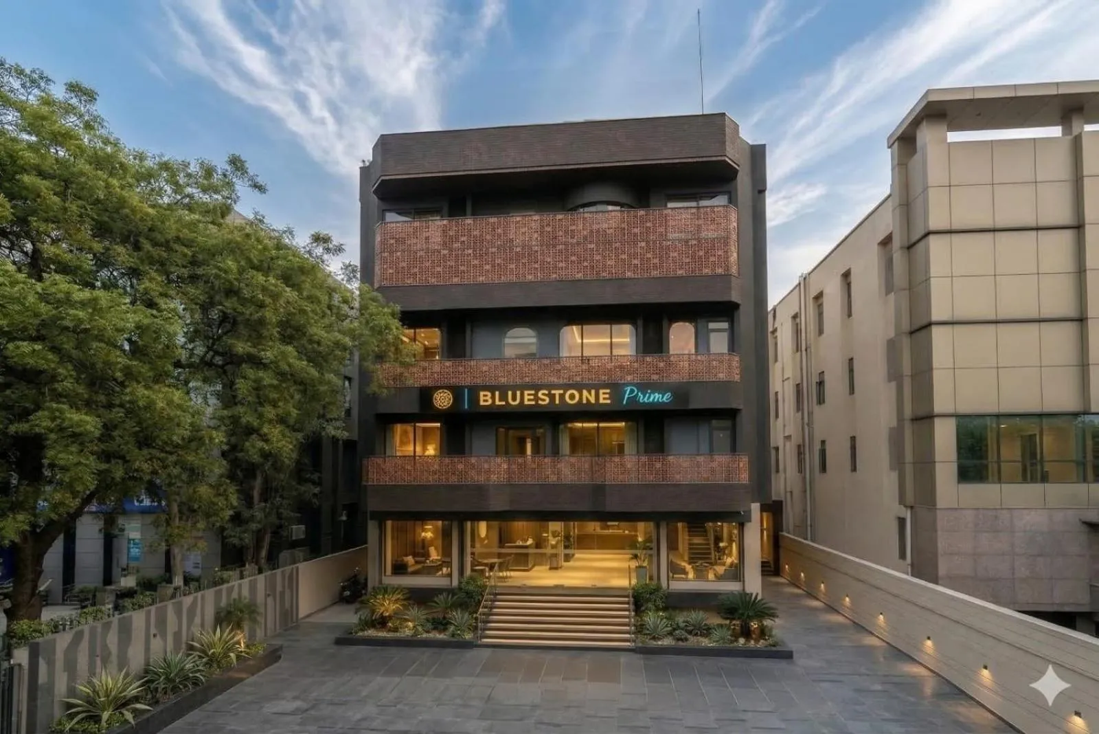 Facade/entrance in Hotel Bluestone Prime Nehru Place by The Cosy hotels